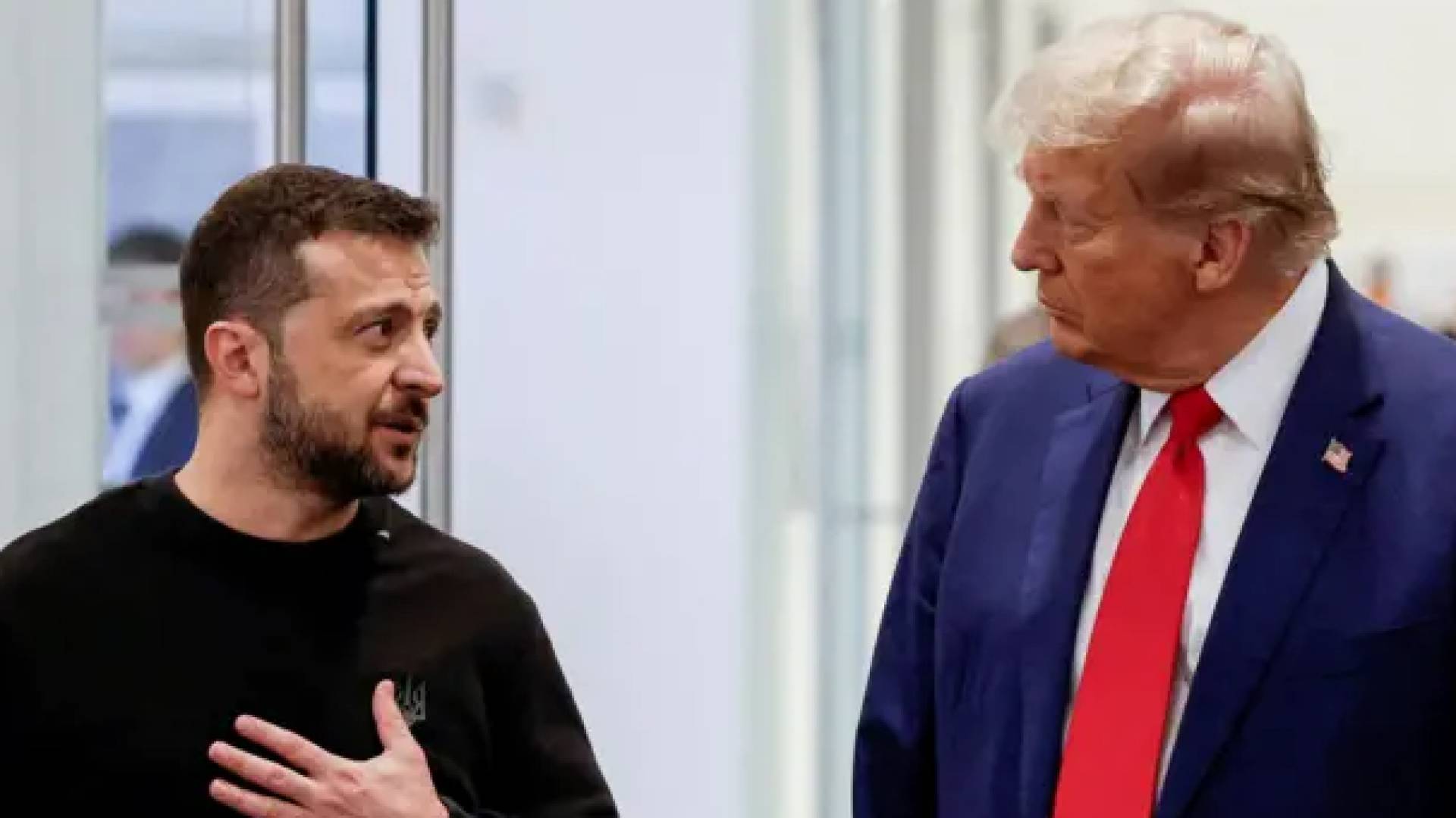 الرئيس الأمريكي دونالد ترمب و الرئيس الأوكراني فولوديمير زيلينسكي