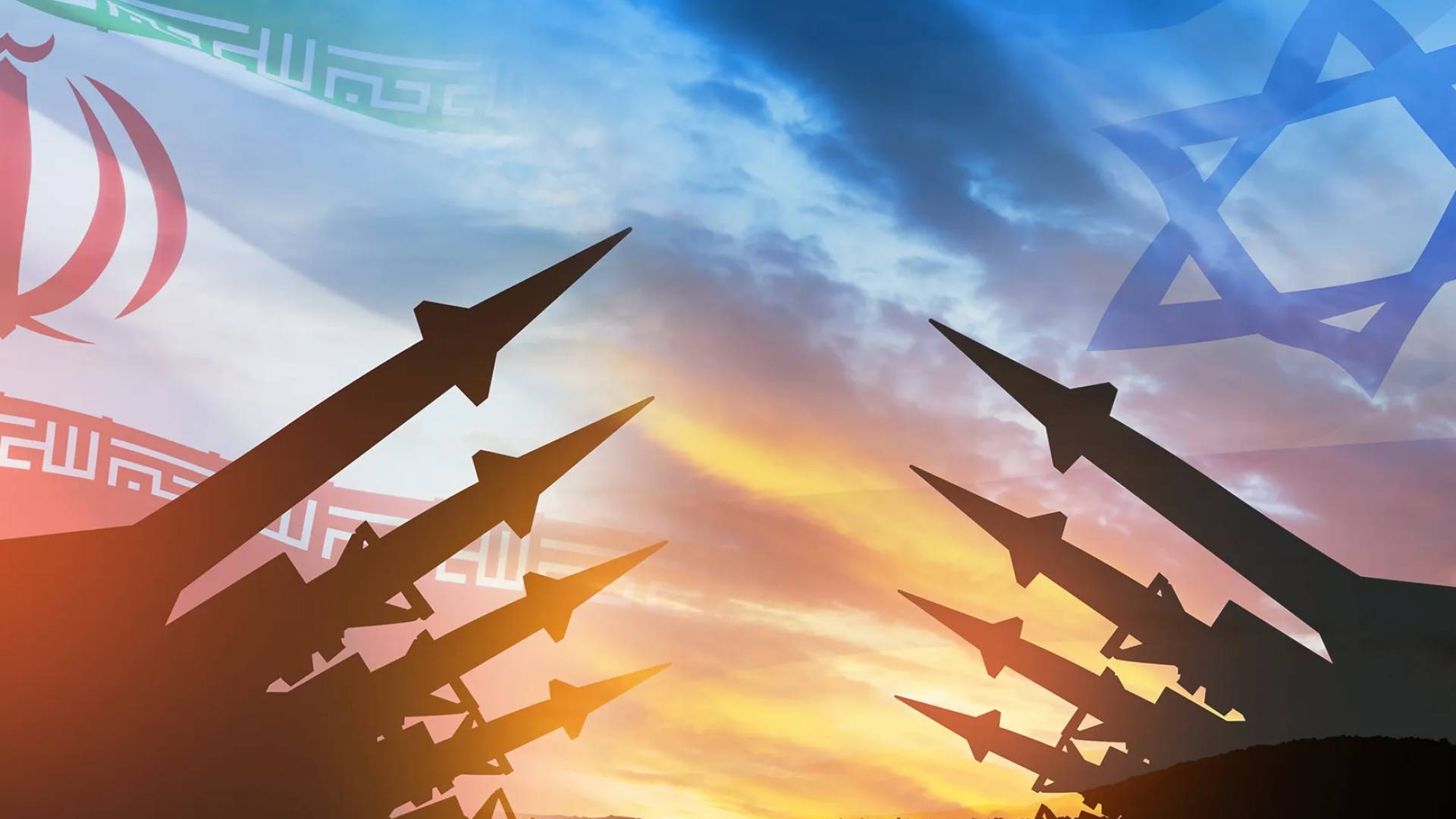 علم ايران و الاحتلال الإسرائيلي