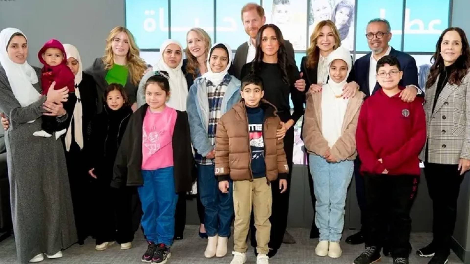 الأميرة غيداء تستقبل وفدا من منظمة الصحة العالمية برفقة الأميرين هاري وميغان