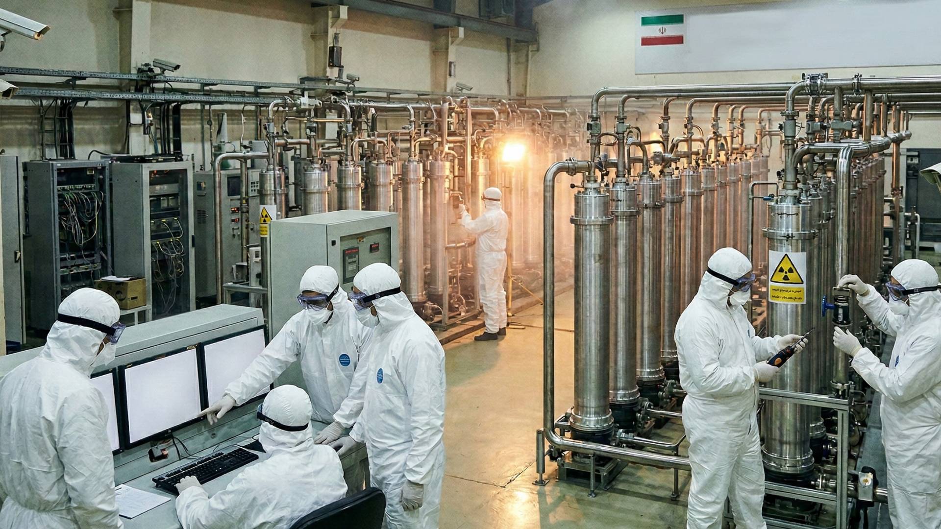 صورة مولدة بالذكاء الاصطناعي لتخصيب اليورانيوم