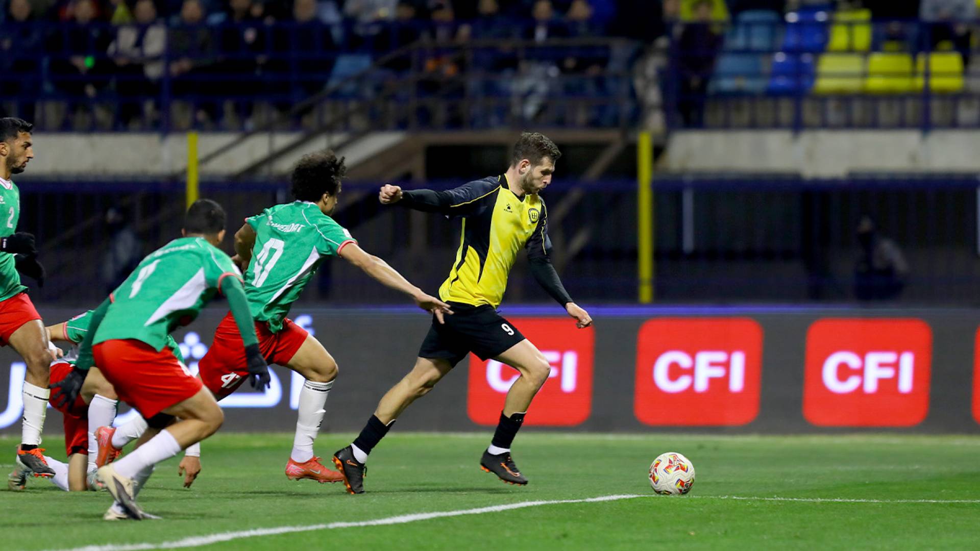 من مباراة سابقة لفريق الحسين