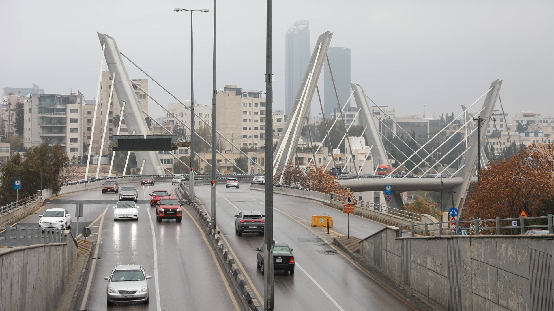 الشتاء في العاصمة عمان