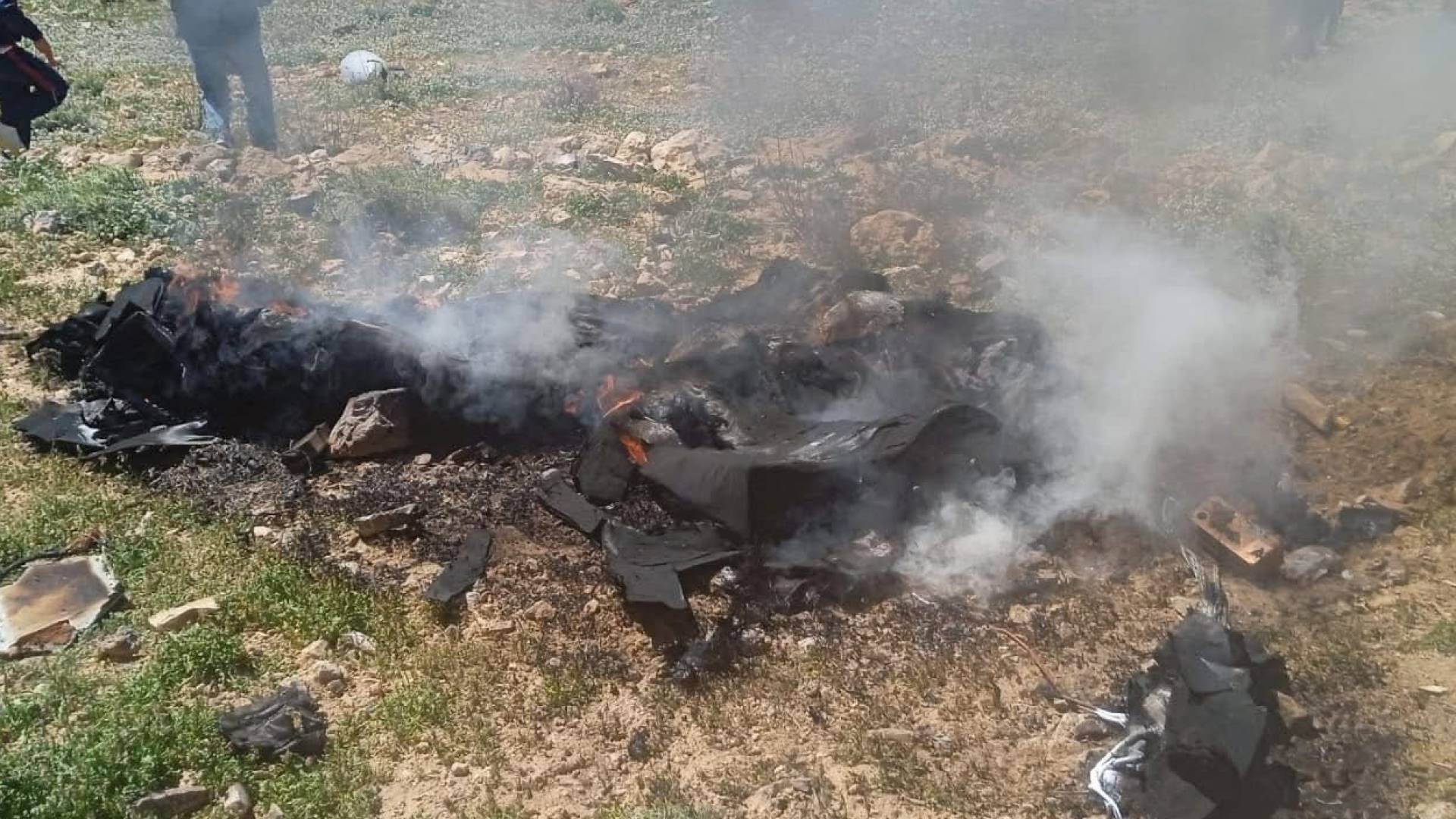 سقوط طائرة مسيرة في منطقة "شيظم" بالطفيلة