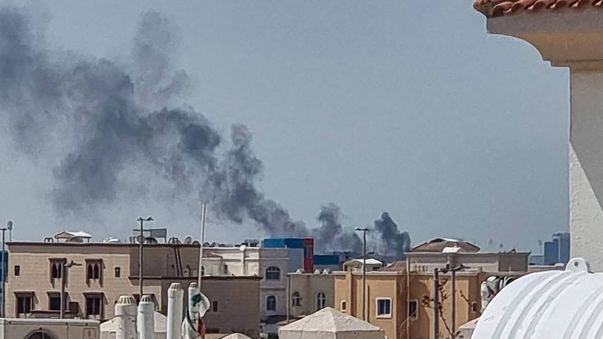 قصف في أبو ظبي