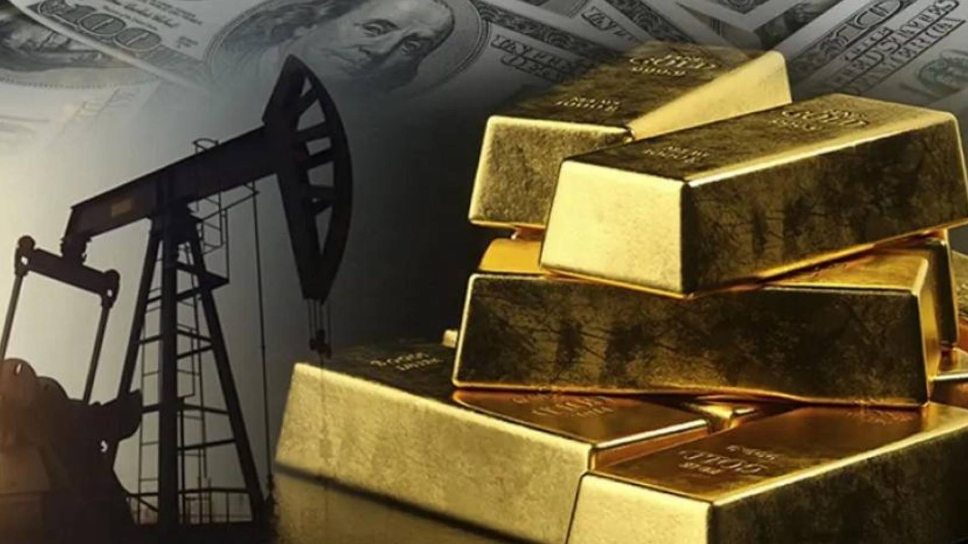سبائك ذهب ونفط وعملة الدولار