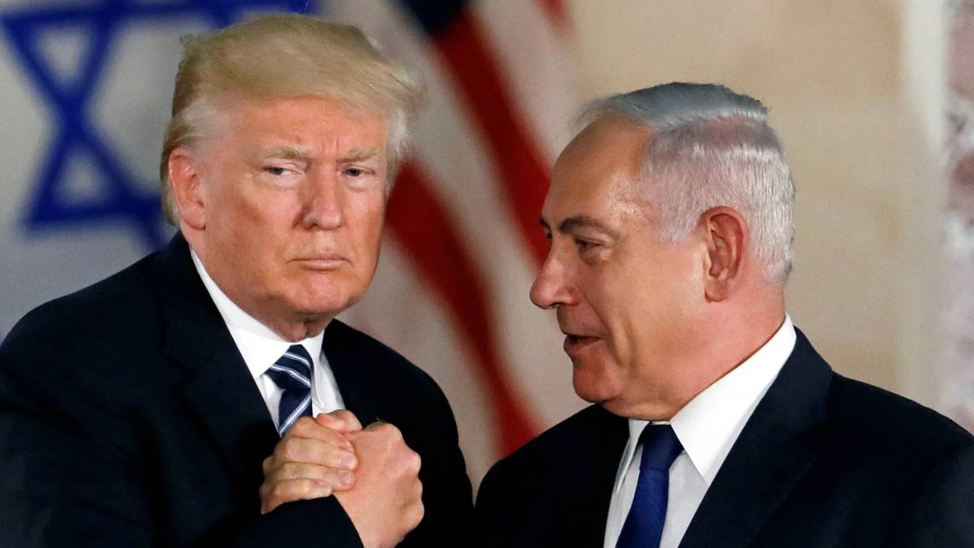 الرئيس الأمريكي دونالد ترمب و رئيس وزراء الاحتلال بنيامين نتنياهو