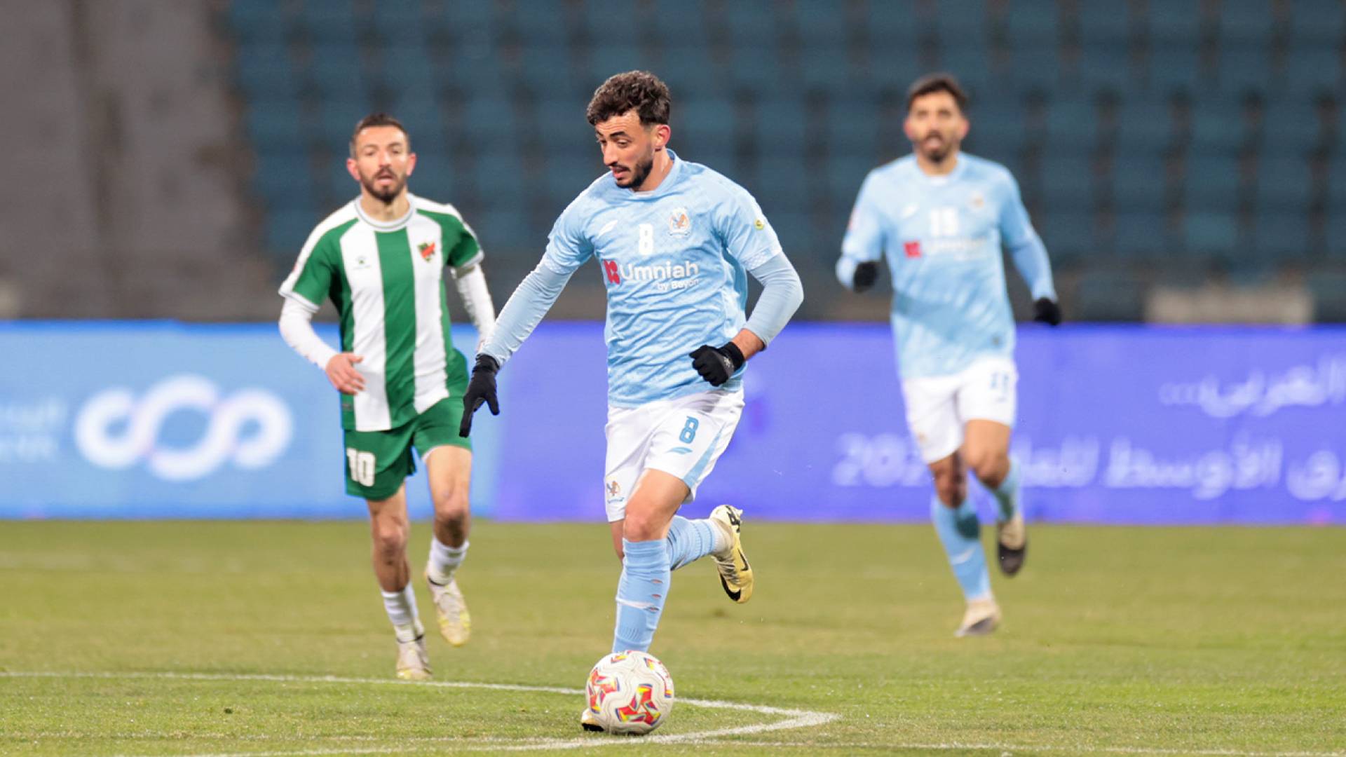 من مباراة الفيصلي والأهلي