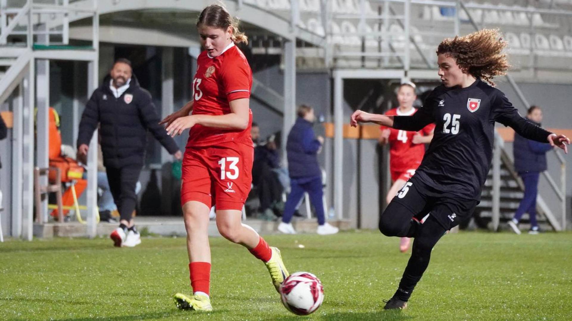 من مباراة الأردن وروسيا