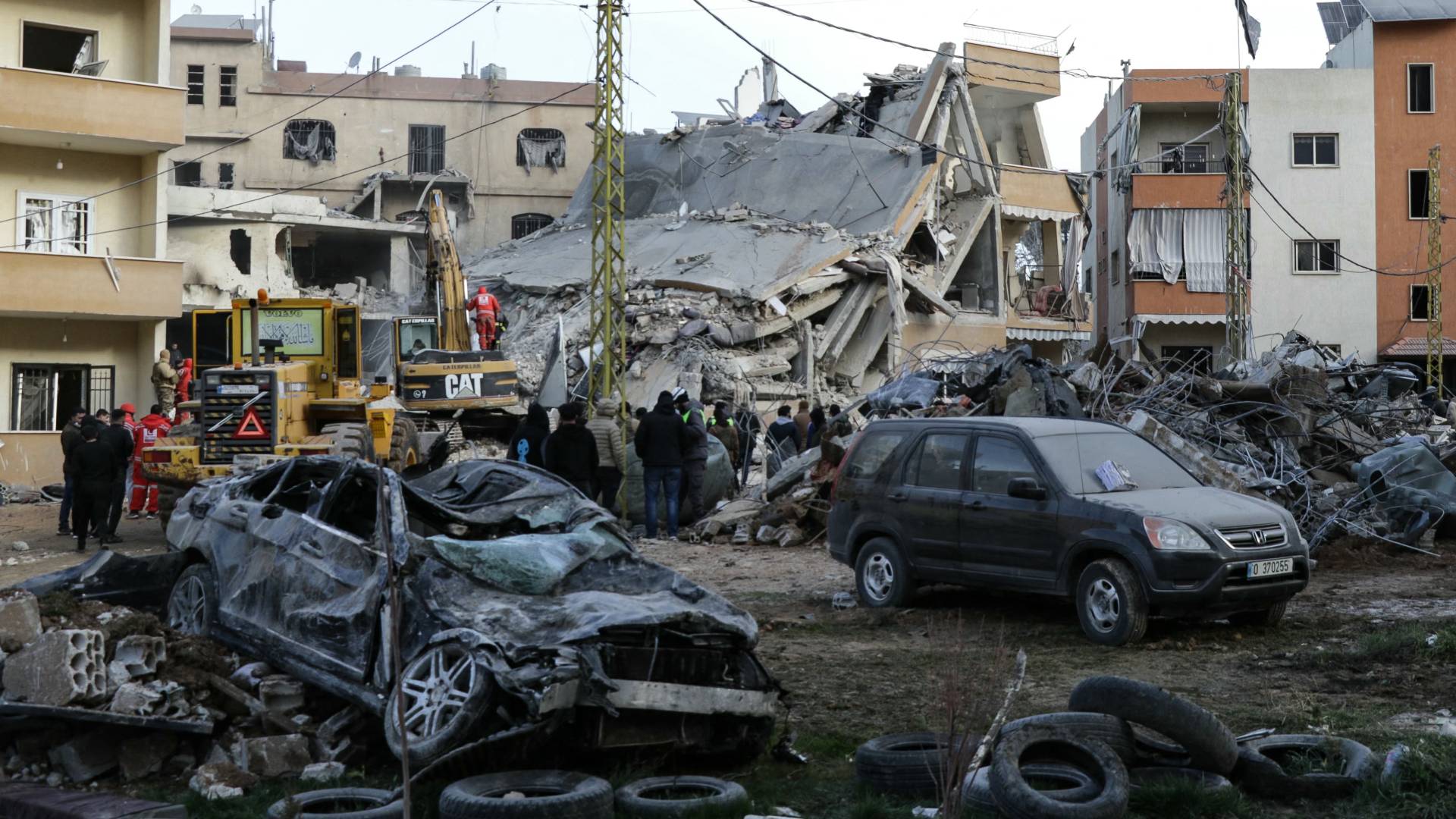 موقع غارة جوية للاحتلال استهدفت مجمعا سكنيا في لبنان