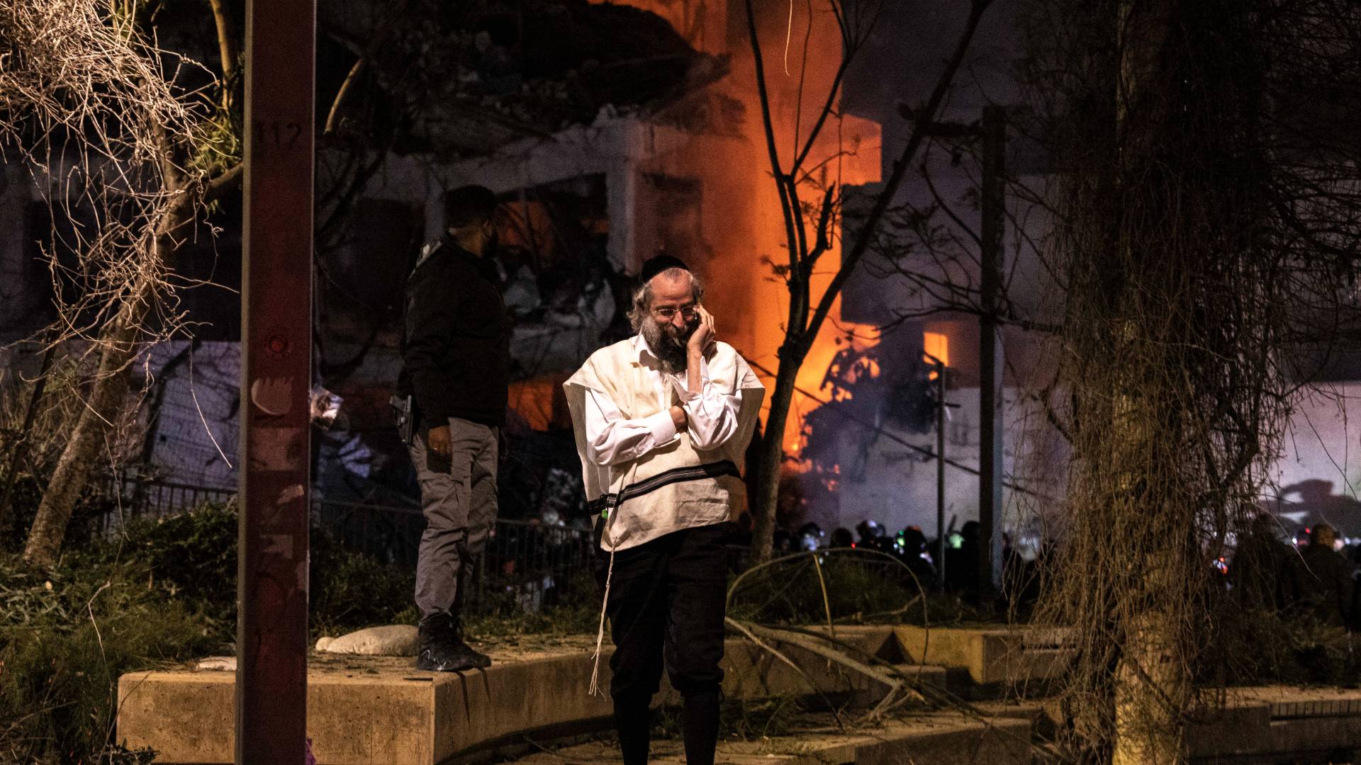 صاروخ إيراني في تل أبيب