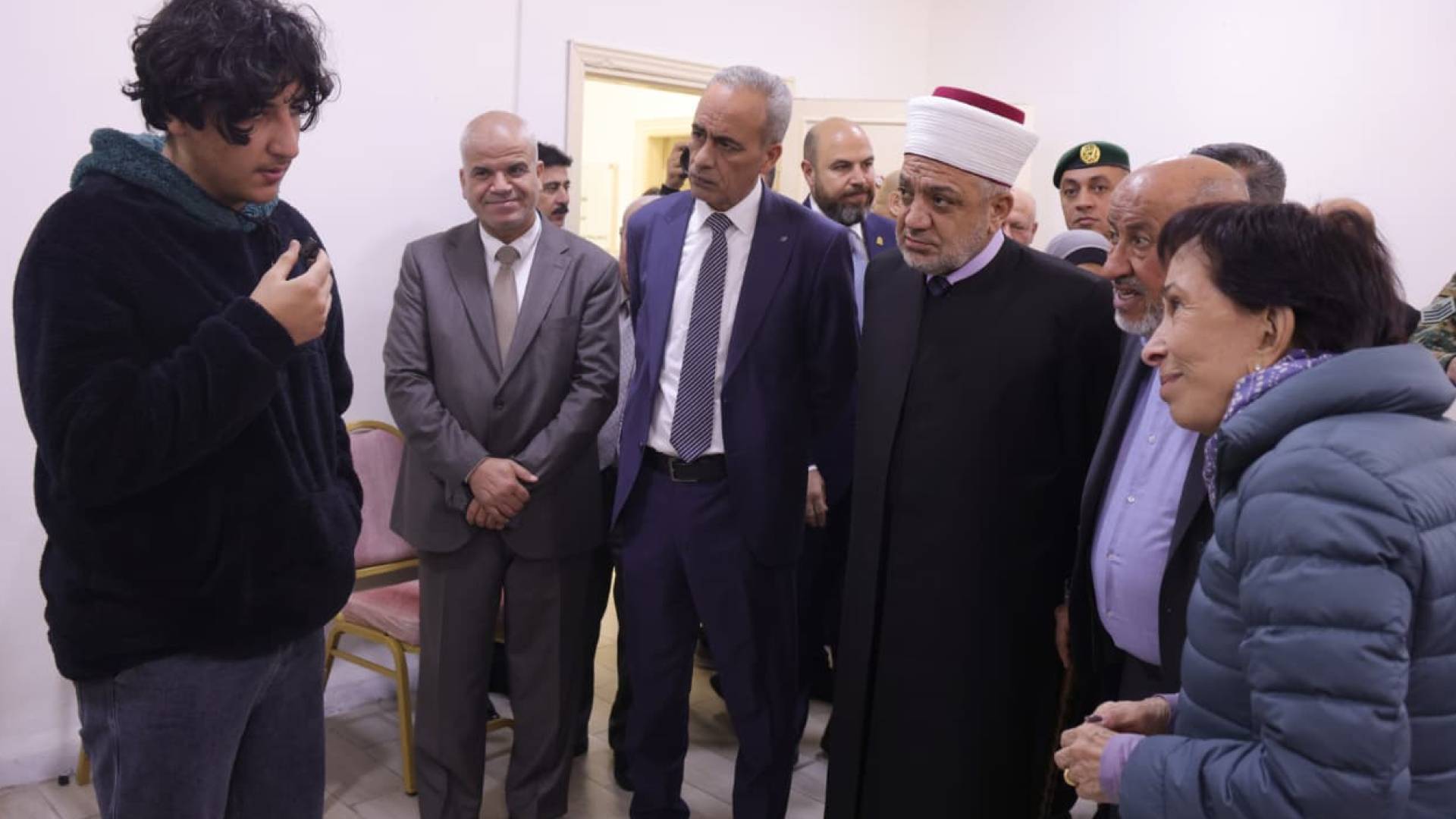 اثناء توقيع الأتفاقية