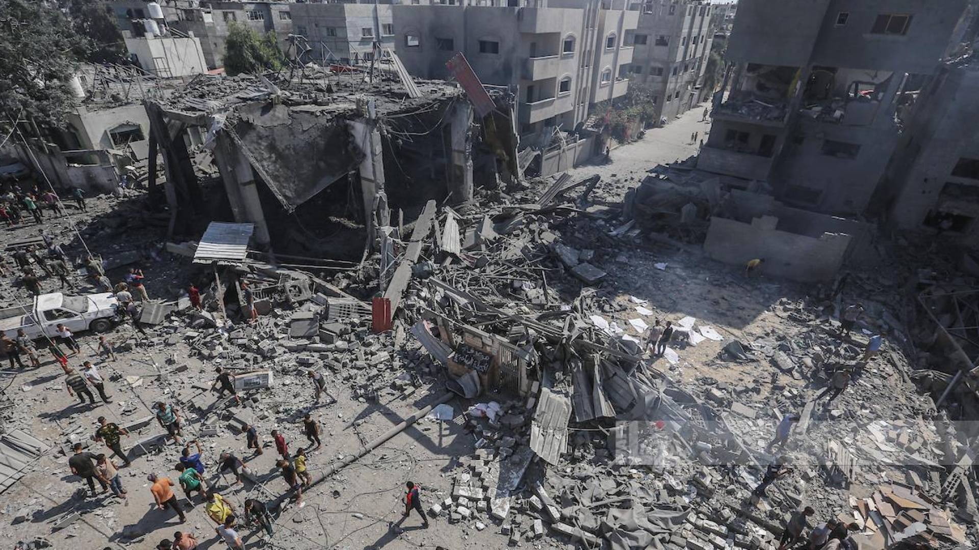 دمار قطاع غزة جراء القصف