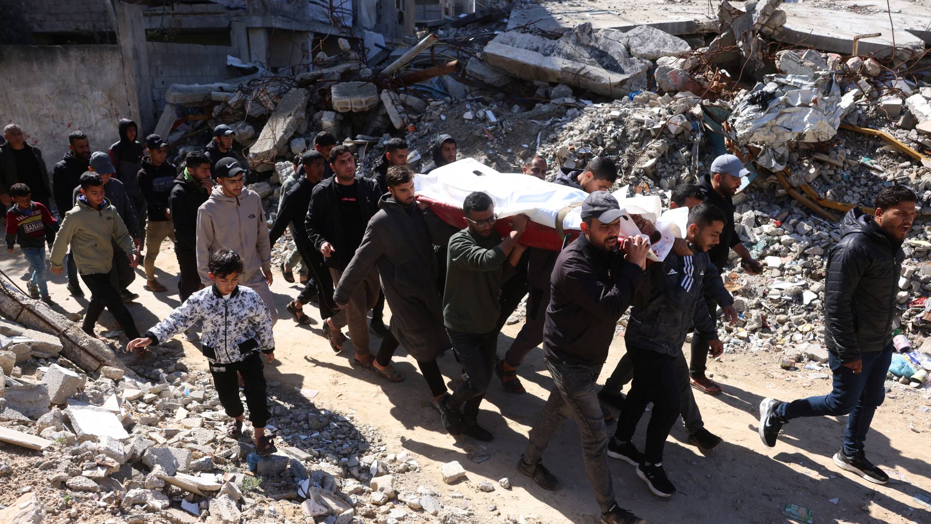 جثمان شهيد في قطاع غزة