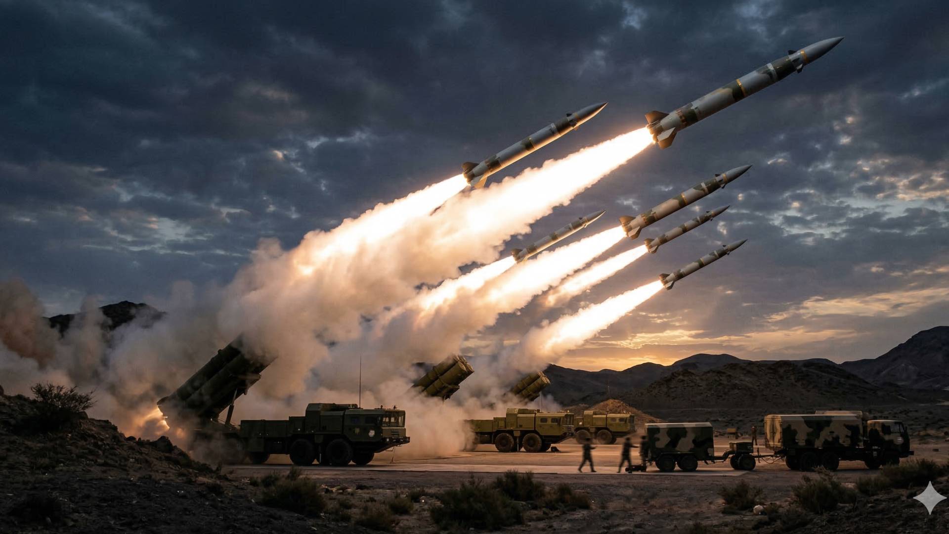 صورة صواريخ مستخدمة بالذكاء الإصطناعية