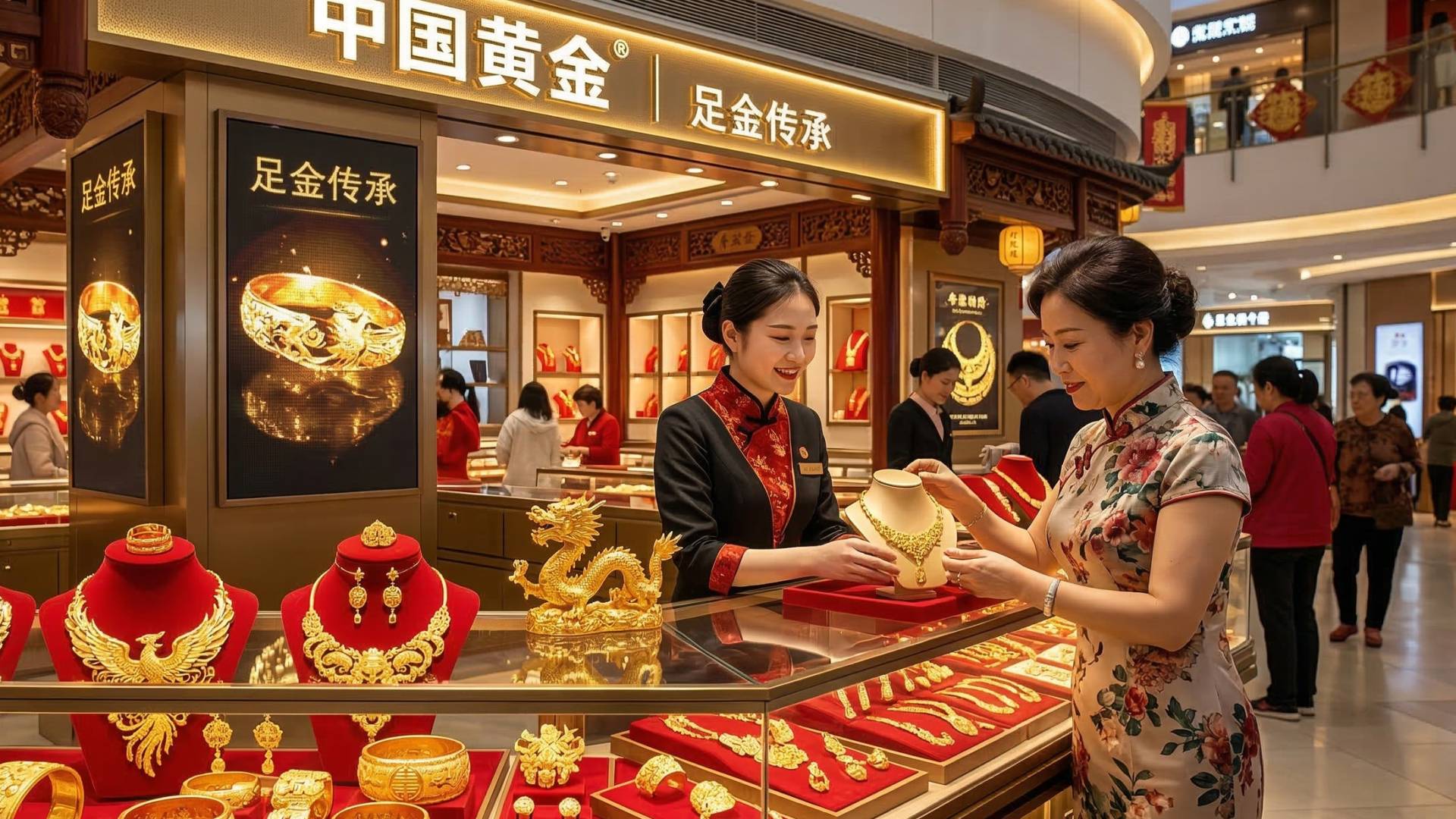 صورة مولدة بالذكاء الاصطناعي للذهب في الصين