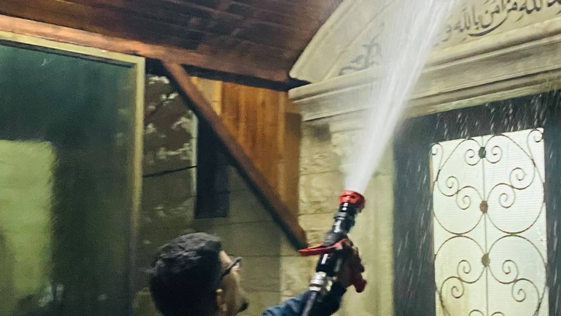جدار مسجد في نابلس