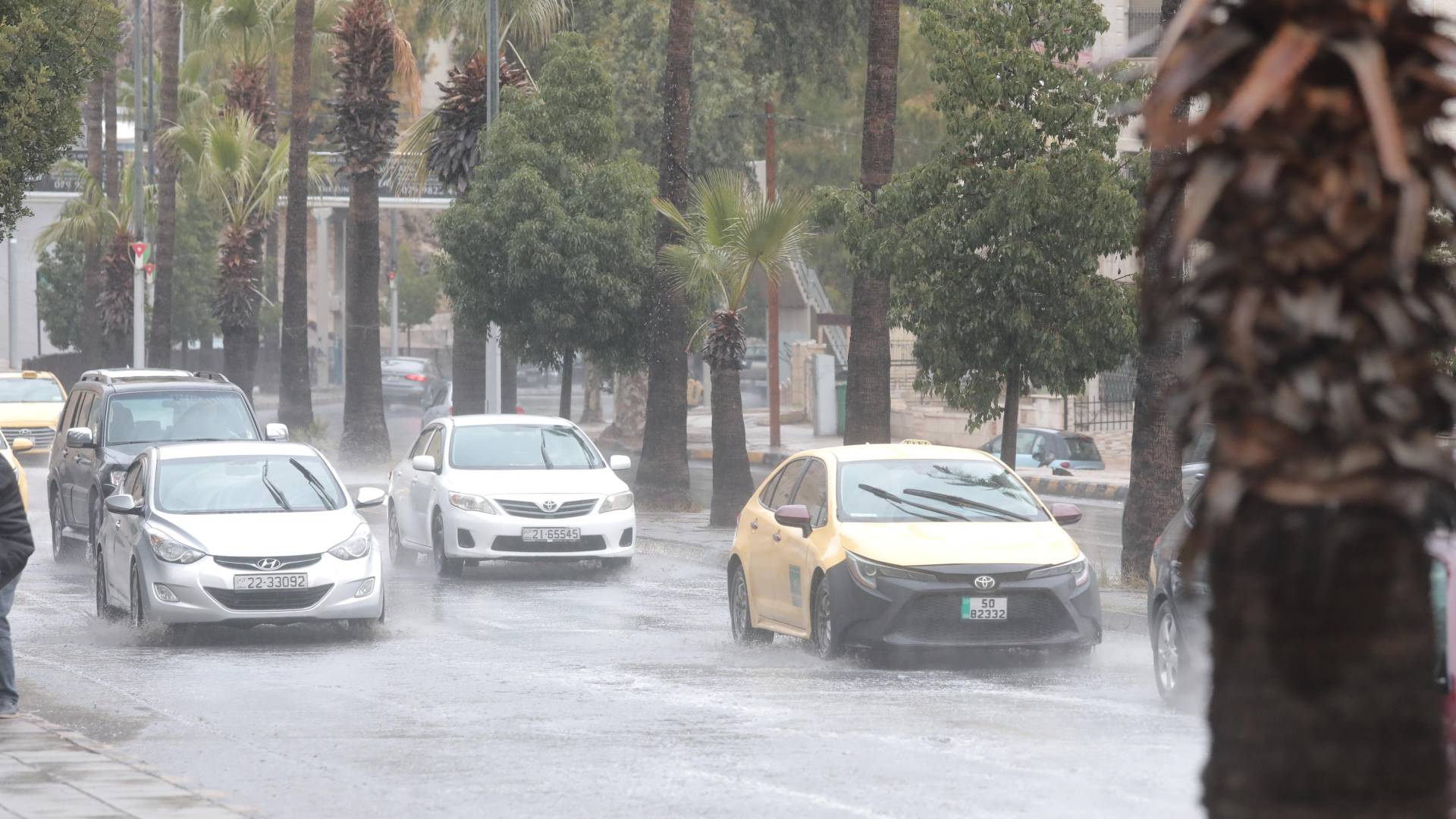 أمطار في الأردن - تعبيرية