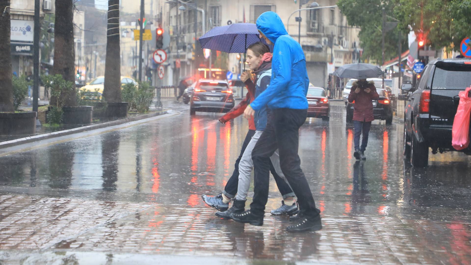 أمطار في العاصمة عمان