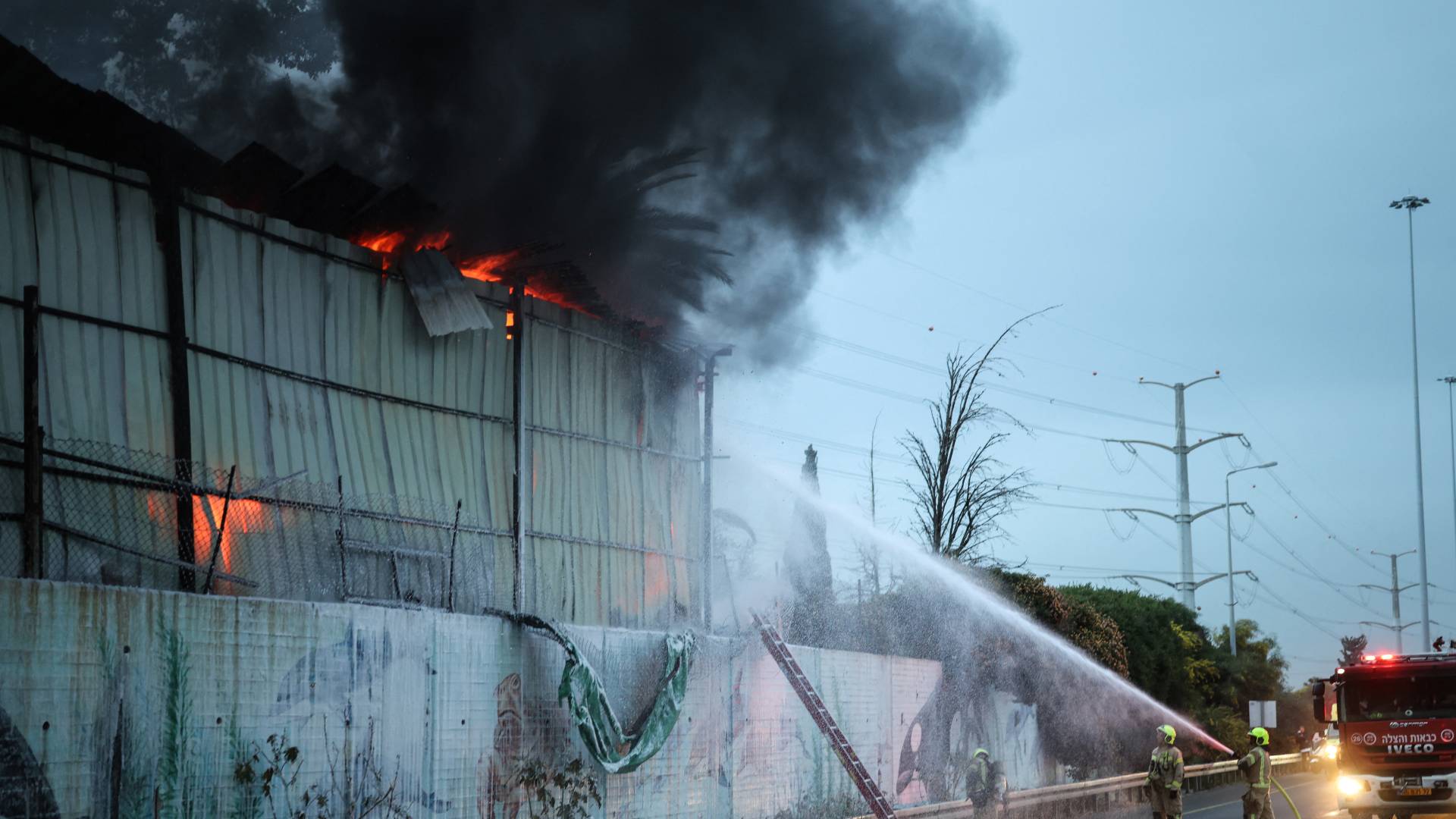 حريق في إيران