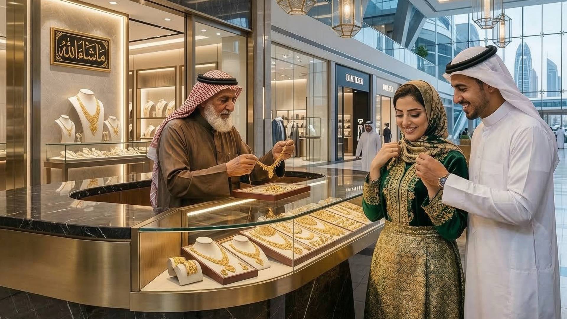 صورة مولدة بالذكاء الاصطناعي لشراء الذهب