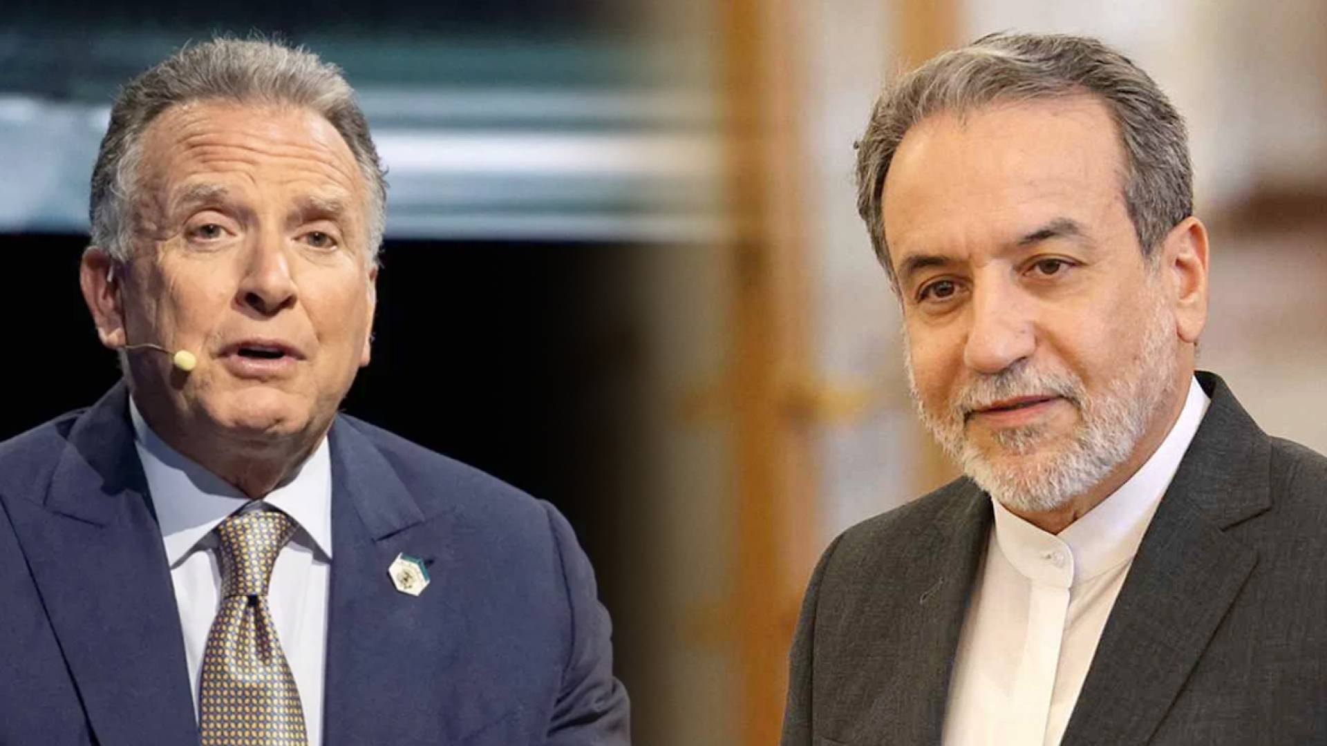 ستيفن ويتكوف، مبعوث الرئيس الأمريكي ترمب، ووزير الخارجية الإيراني عباس عرقجي