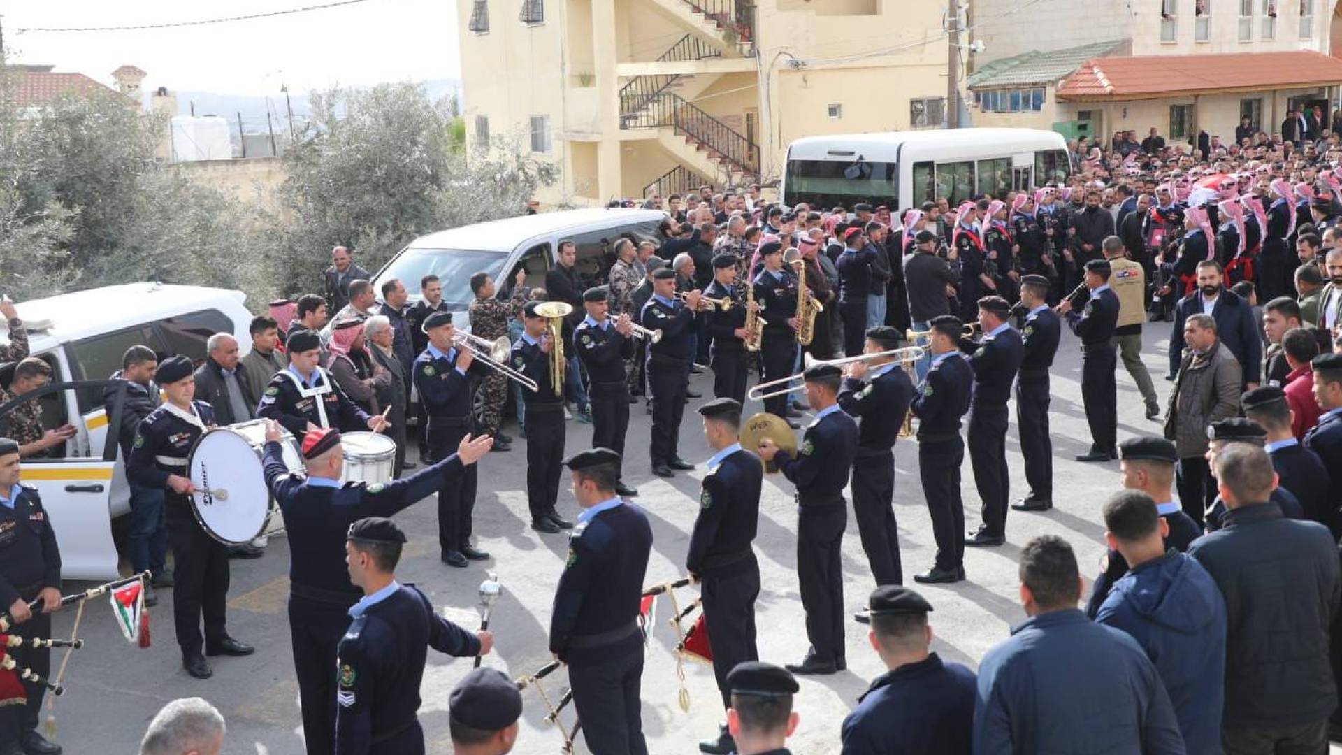 من مراسم تشييع الشهداء