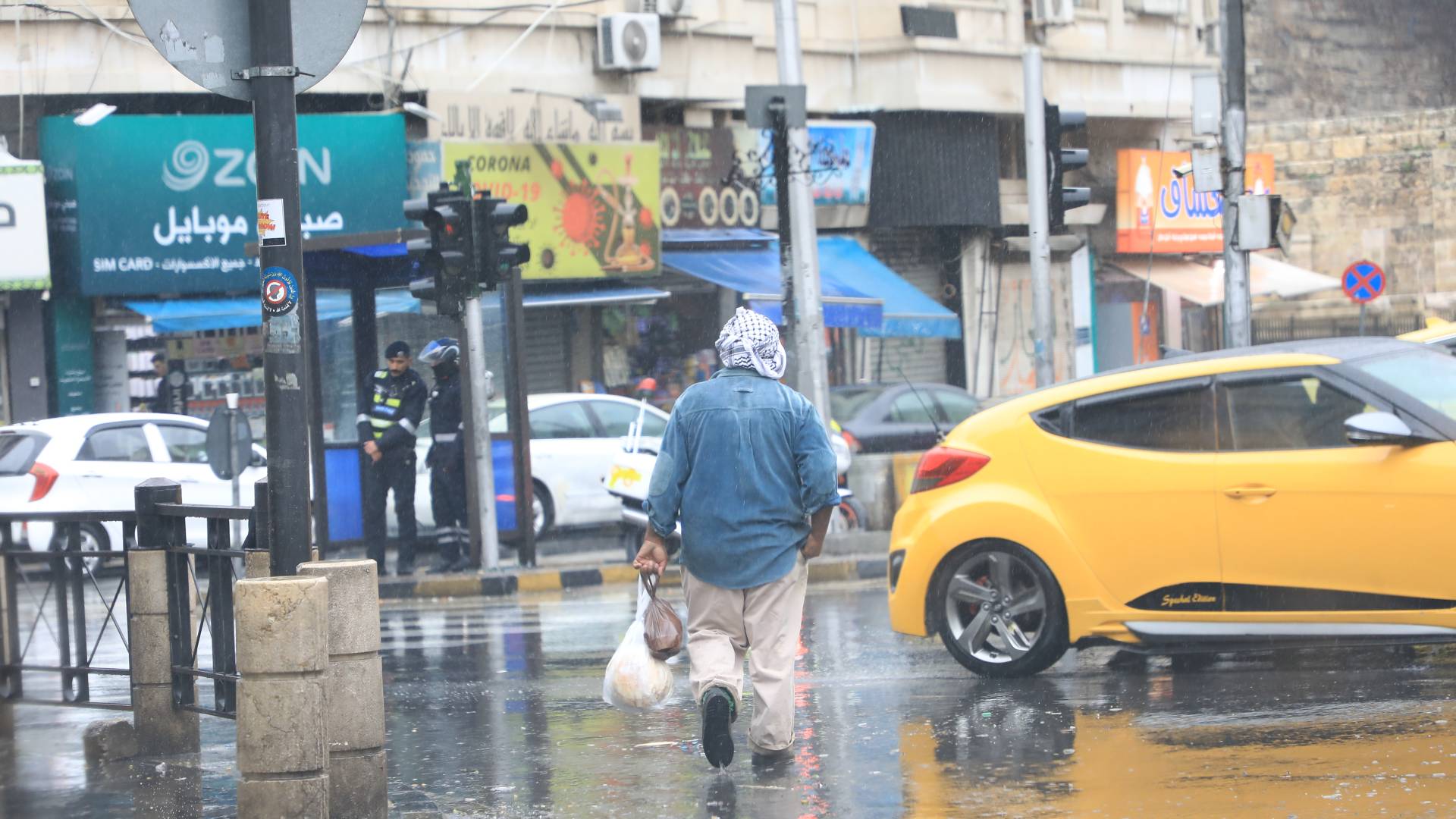 أمطار في العاصمة عمان