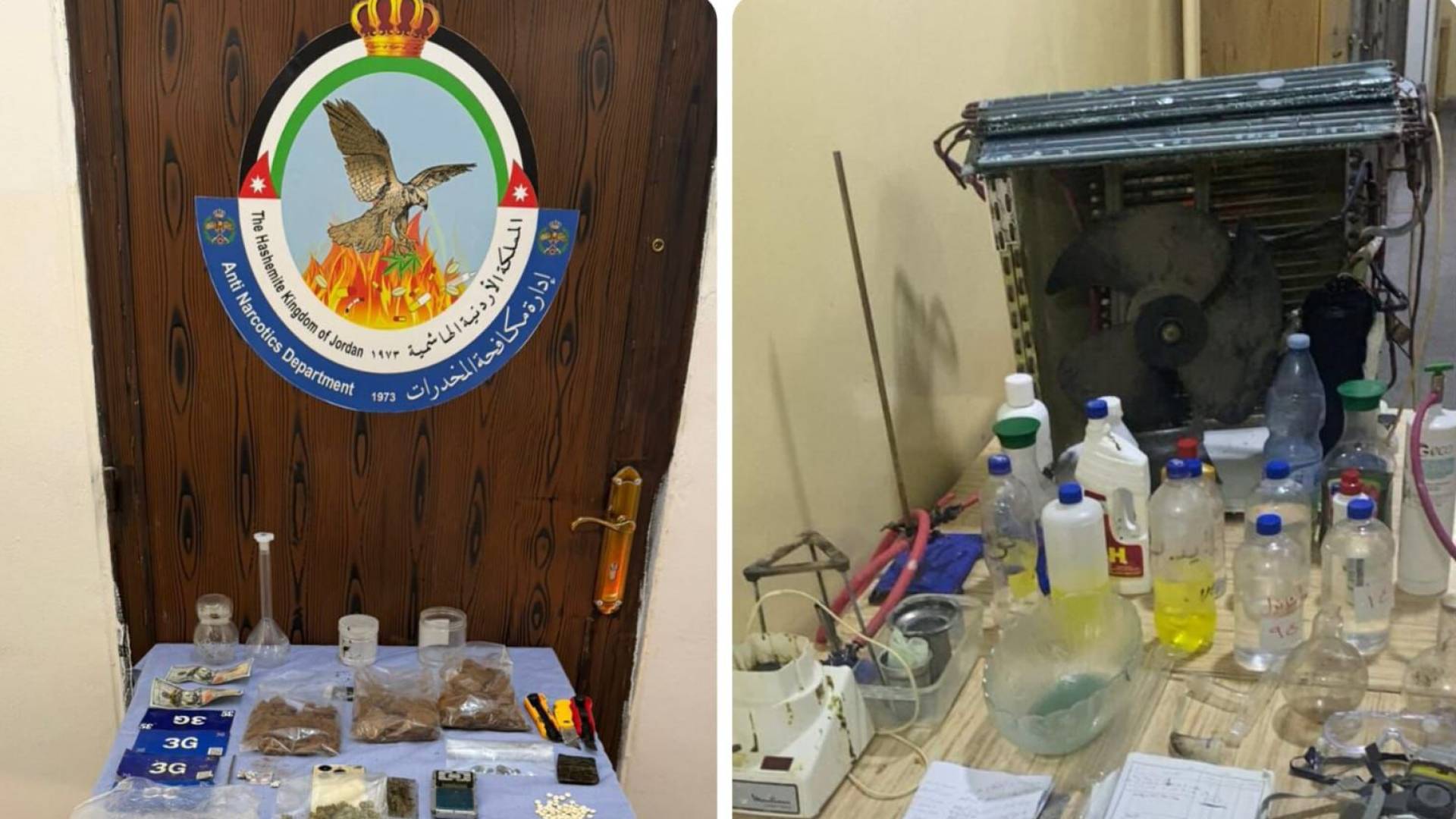 إدارة مكافحة المخدرات تنفذ حملات أمنية واسعة ومداهمات لتجار ومهربين ومروجين تلقي القبض خلالها على 39 شخصا خلال تعاملها مع 13 حملة ومداهمة وقضية نوعية