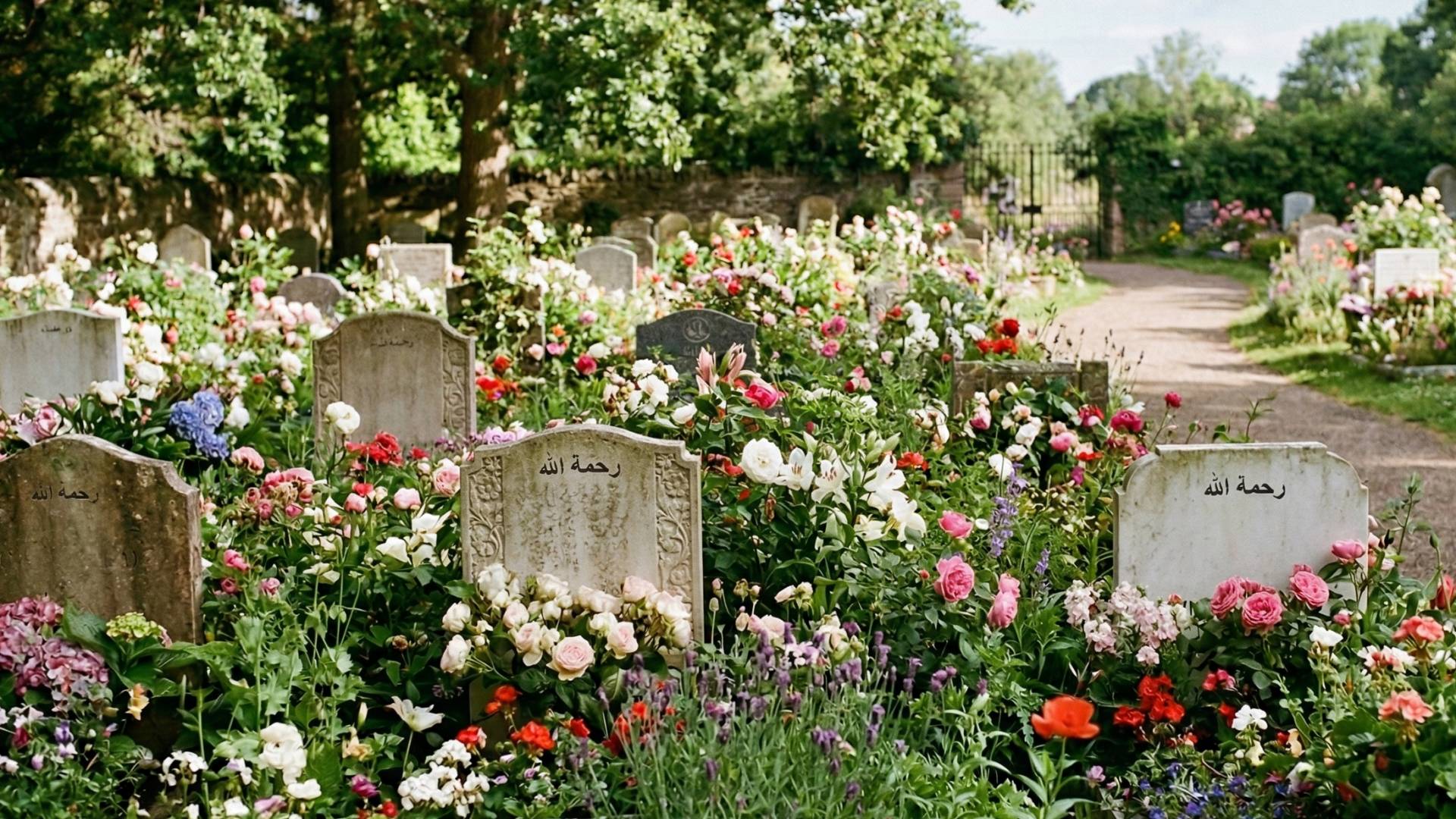 صورة مولدة بالذكاء الاصطناعي لقبور