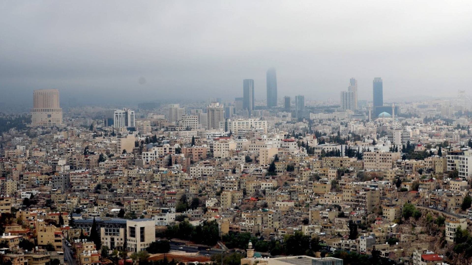 صورة أرشيفية لمنخفض جوي في الأردن