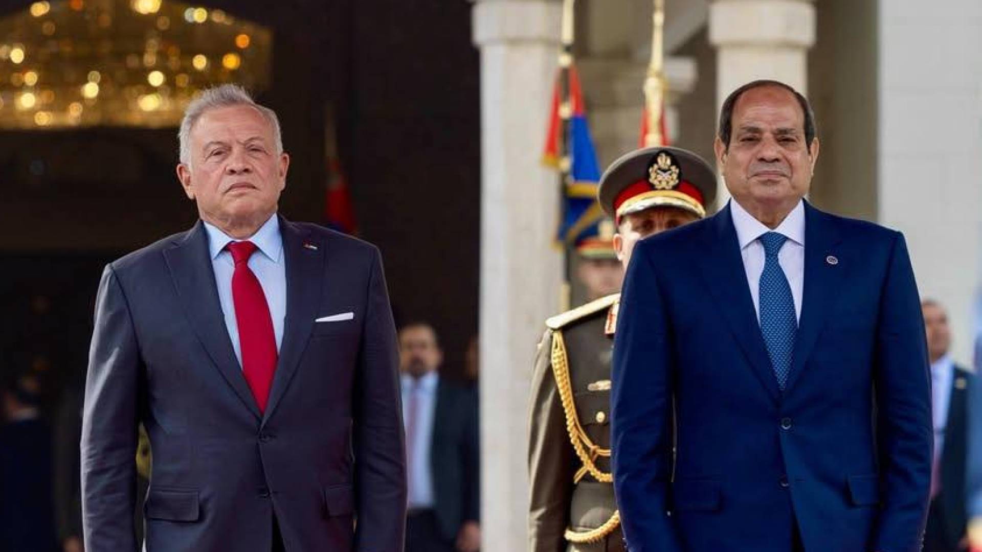 الملك عبدالله الثاني والسيسي