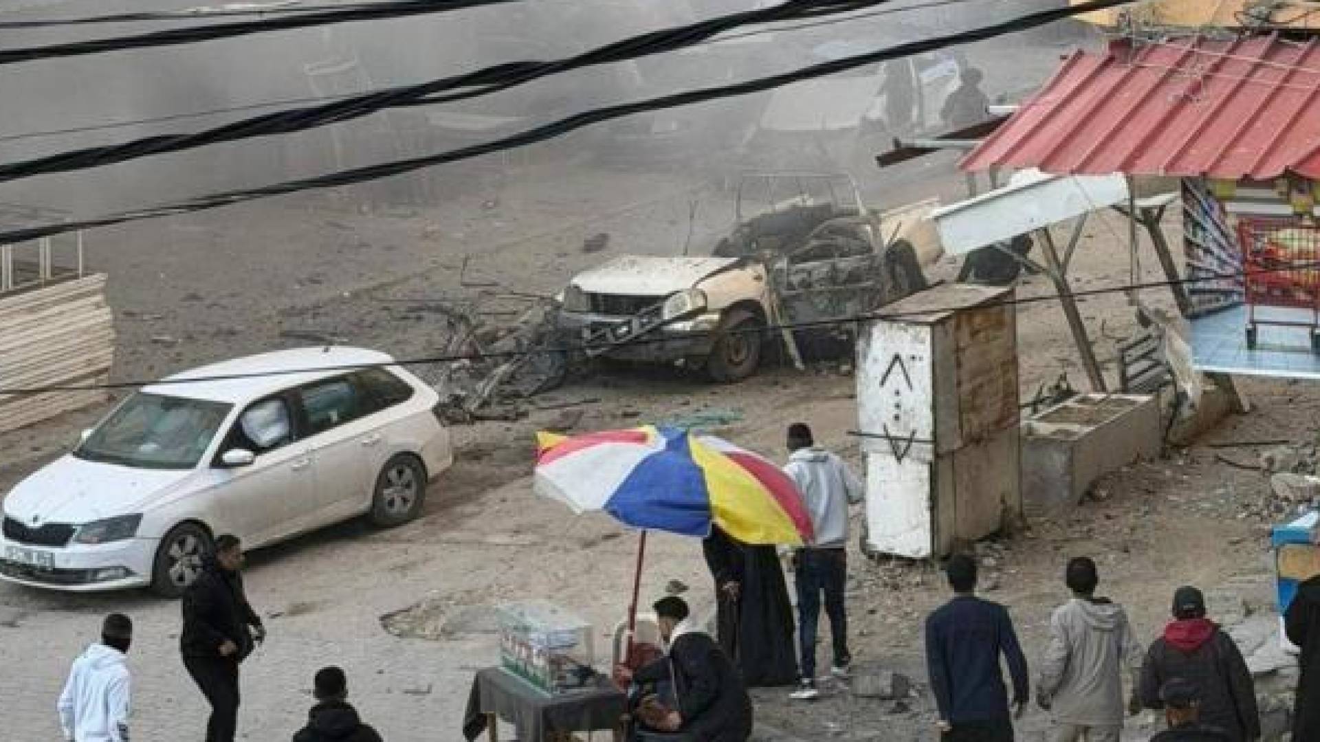 استهداف مركبة في قطاع غزة