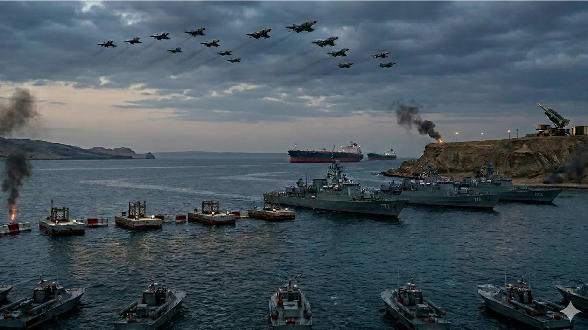 صورة تعبيرية عن مضيق باب المندب وتهديدات ايران باغلاقه