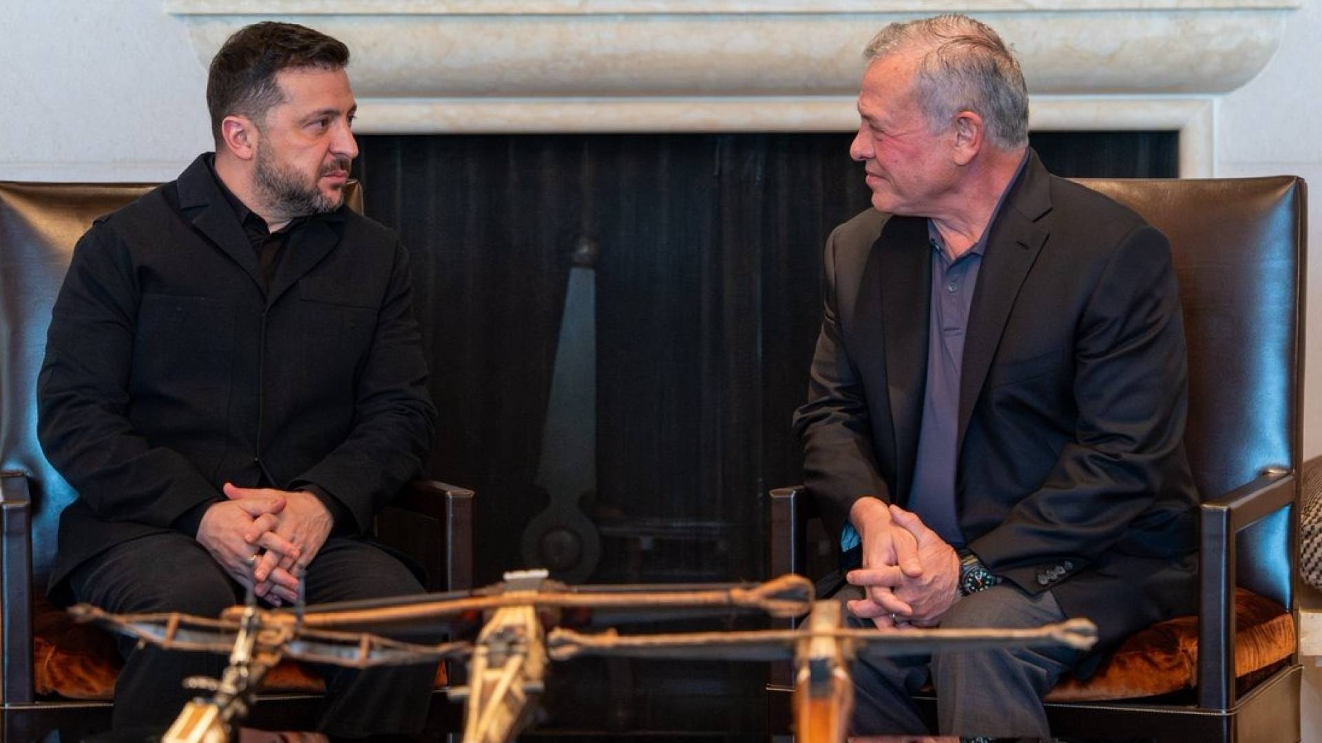 الملك يستقبل الرئيس الأوكراني في عمان - فيديو