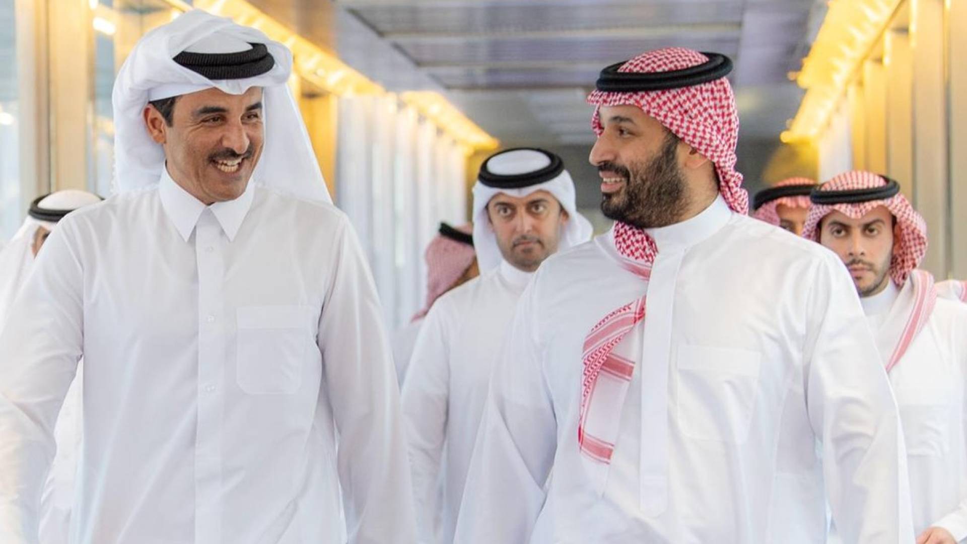 ولي العهد السعودي و أمير قطر