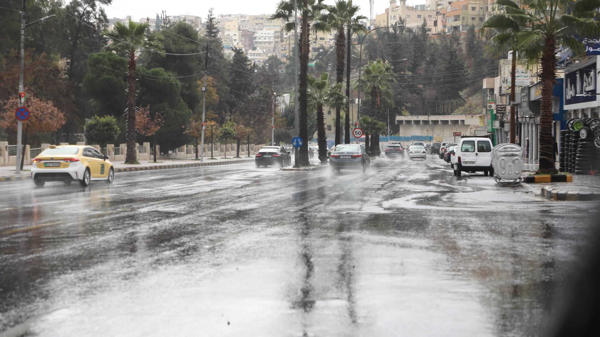 أمطار في الأردن - أرشيفية