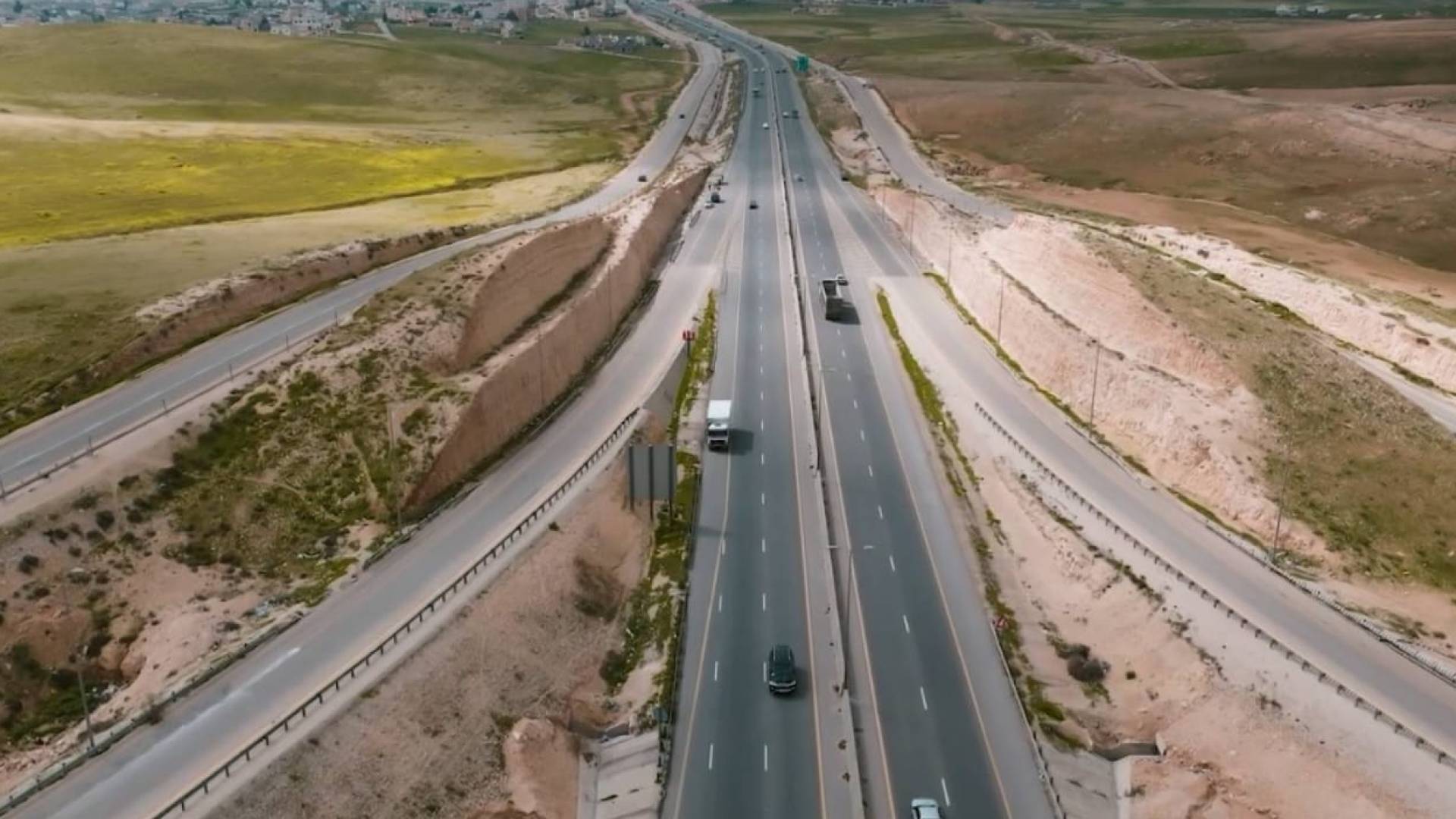 طريق في العاصمة عمان