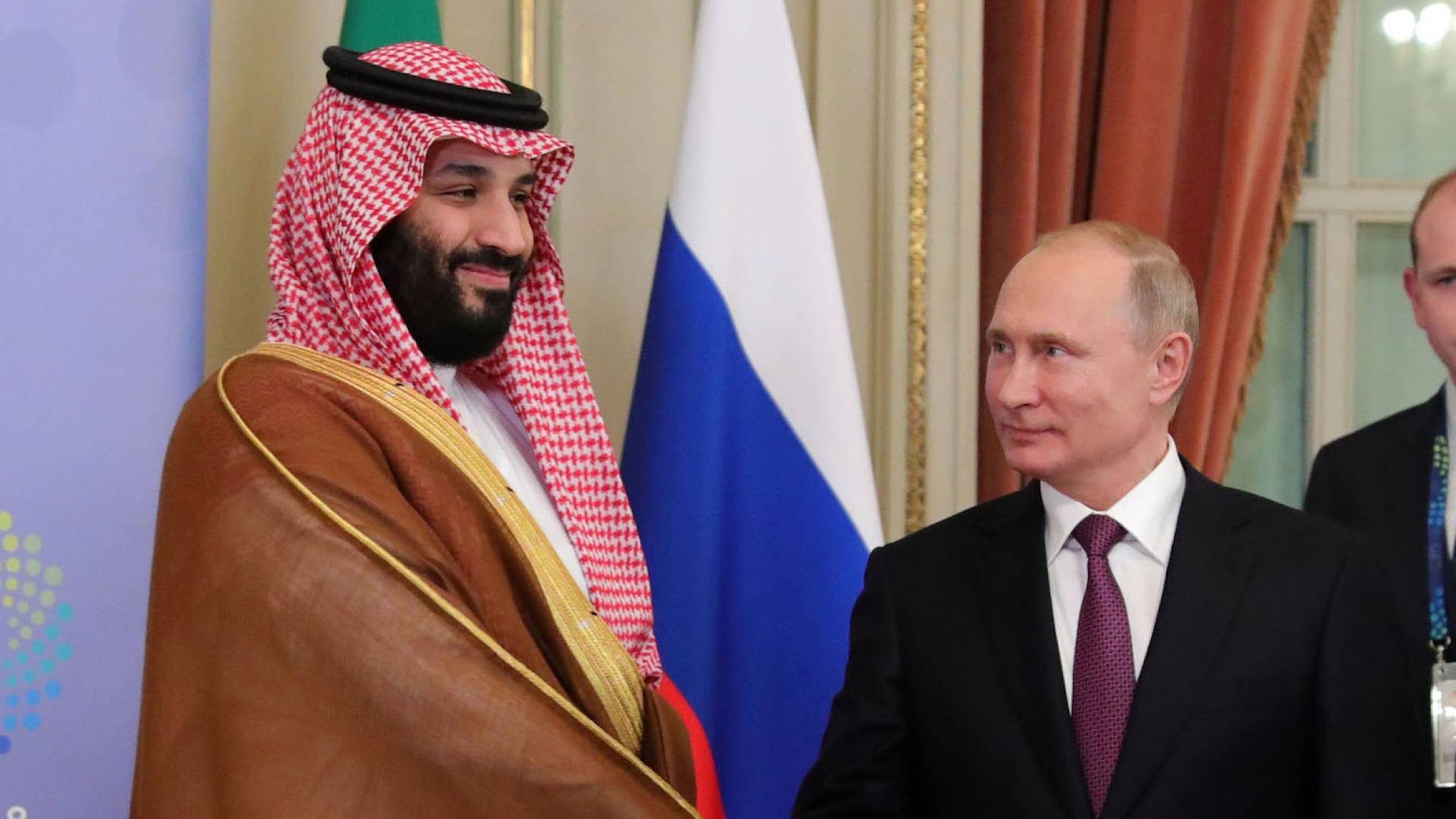 الرئيس الروسي فلاديمير بوتين وولي العهد السعودي محمد بن سلمان