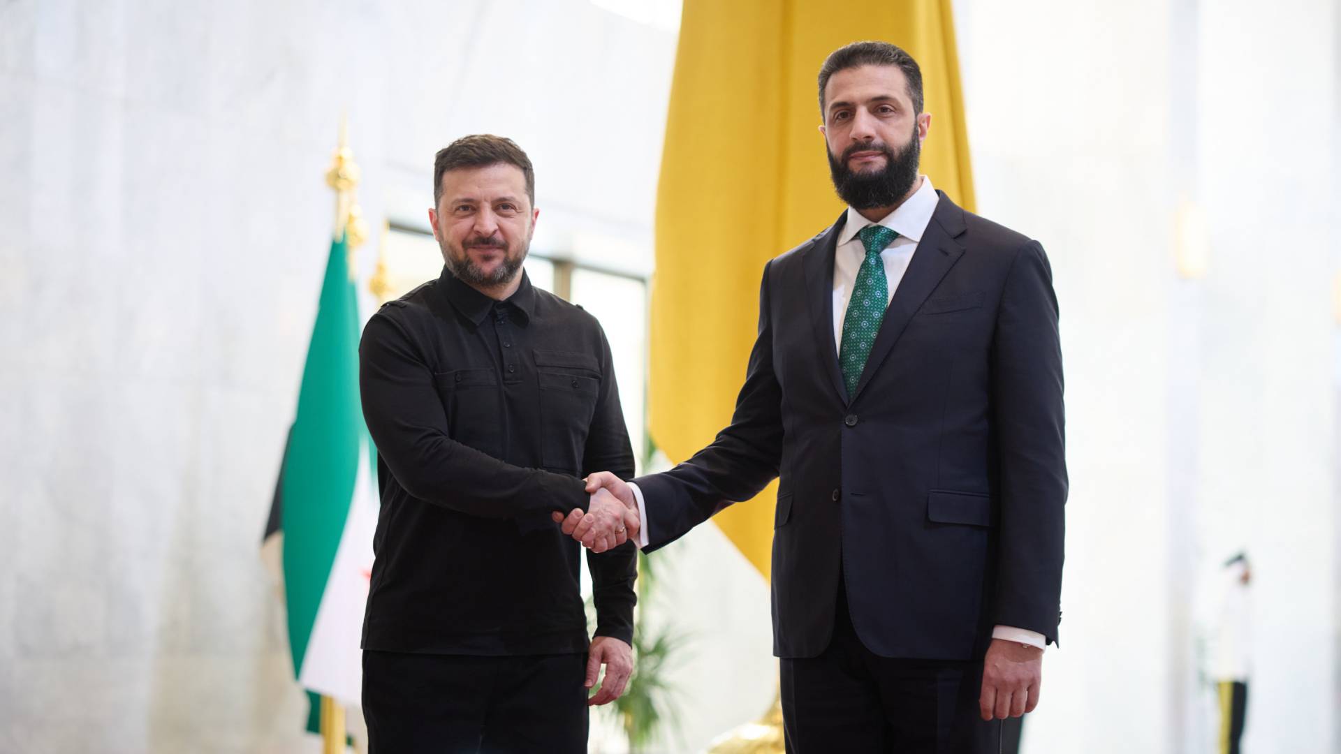 الرئيس السوري ونظيره الأوكراني