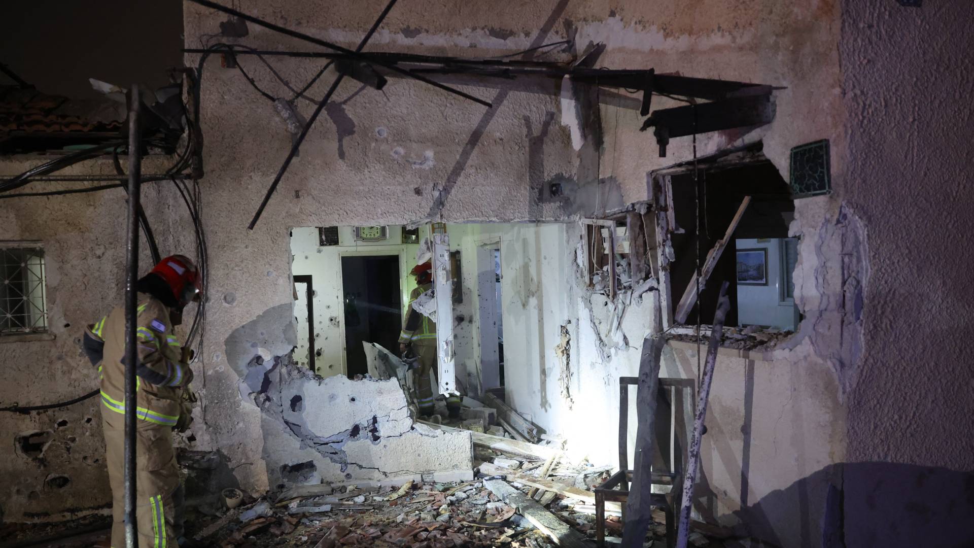 القصف الإيراني على تل أبيب