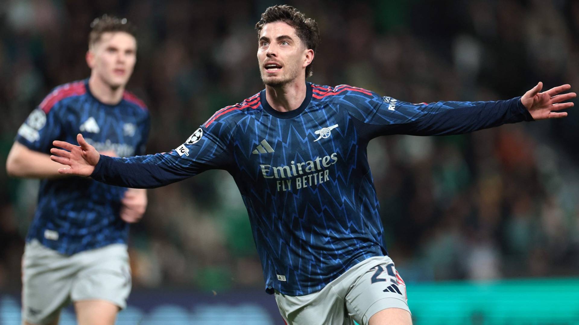 هافيرتز يحتفل بهدفه