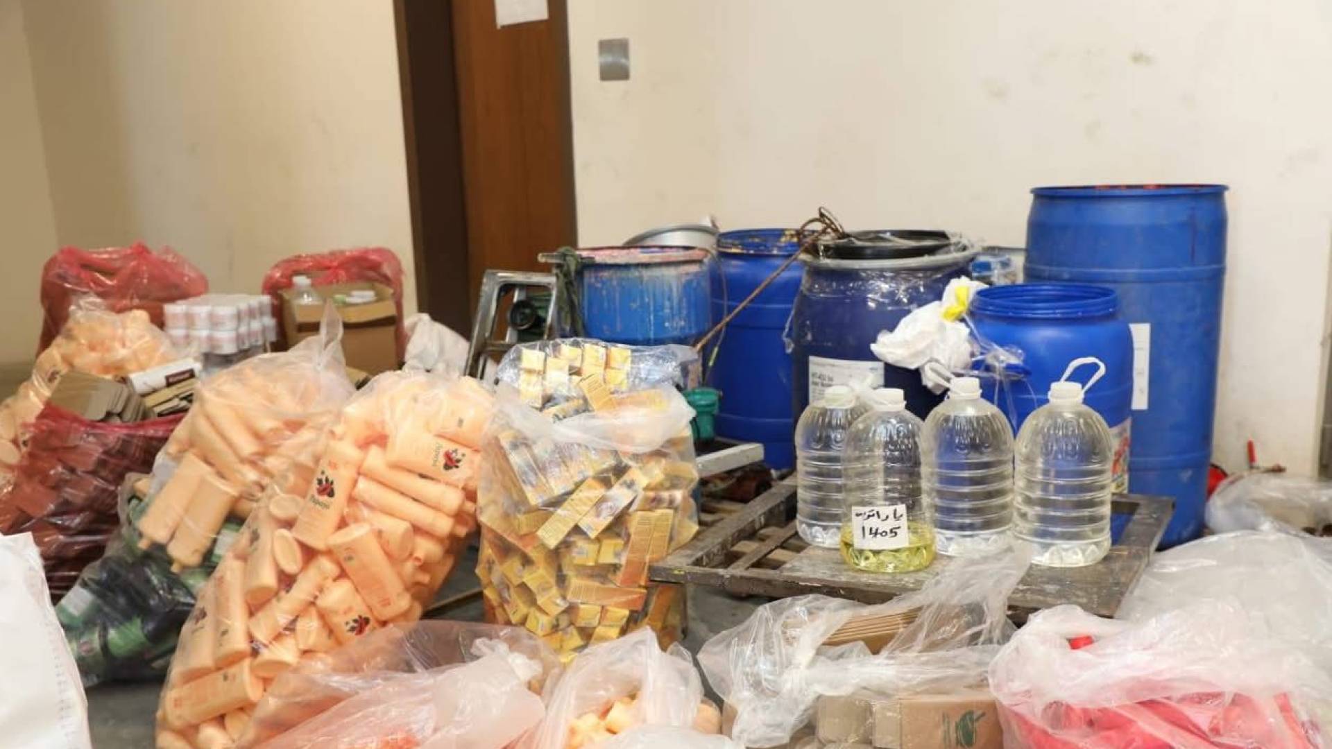 المواد التي تم ضبطها