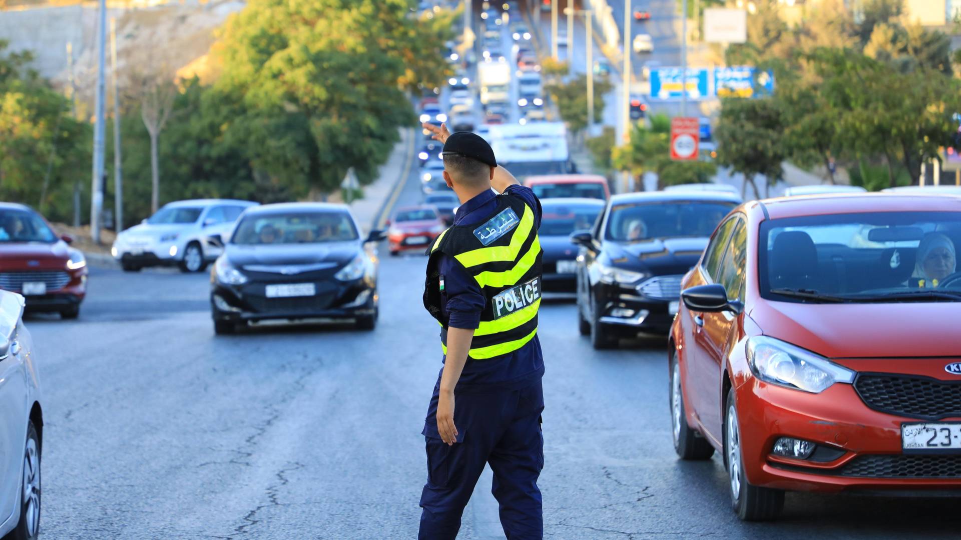 شرطي سير في العاصمة عمان