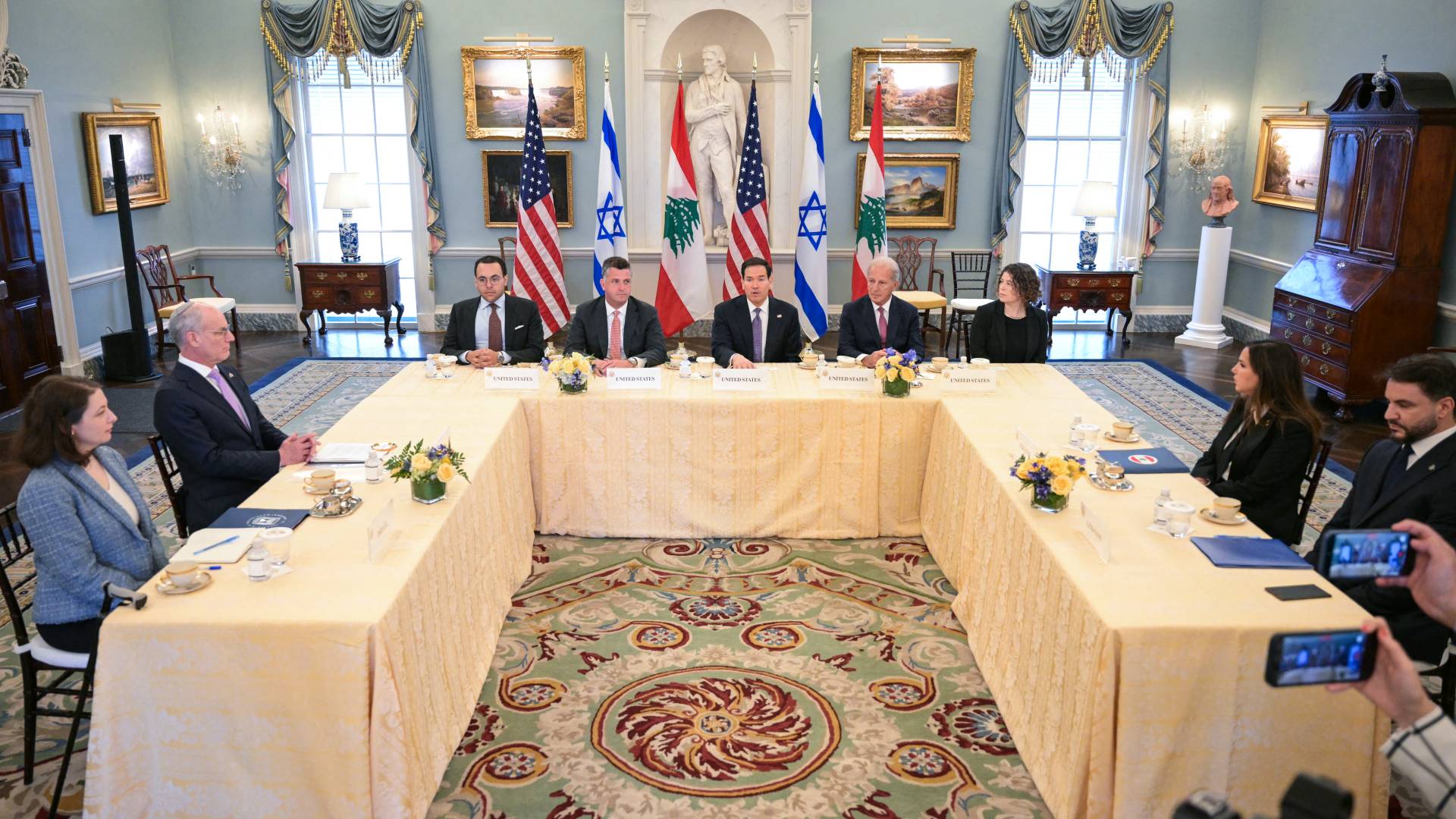 اجتماع بين الاحتلال والولايات المتحدة ولبنان