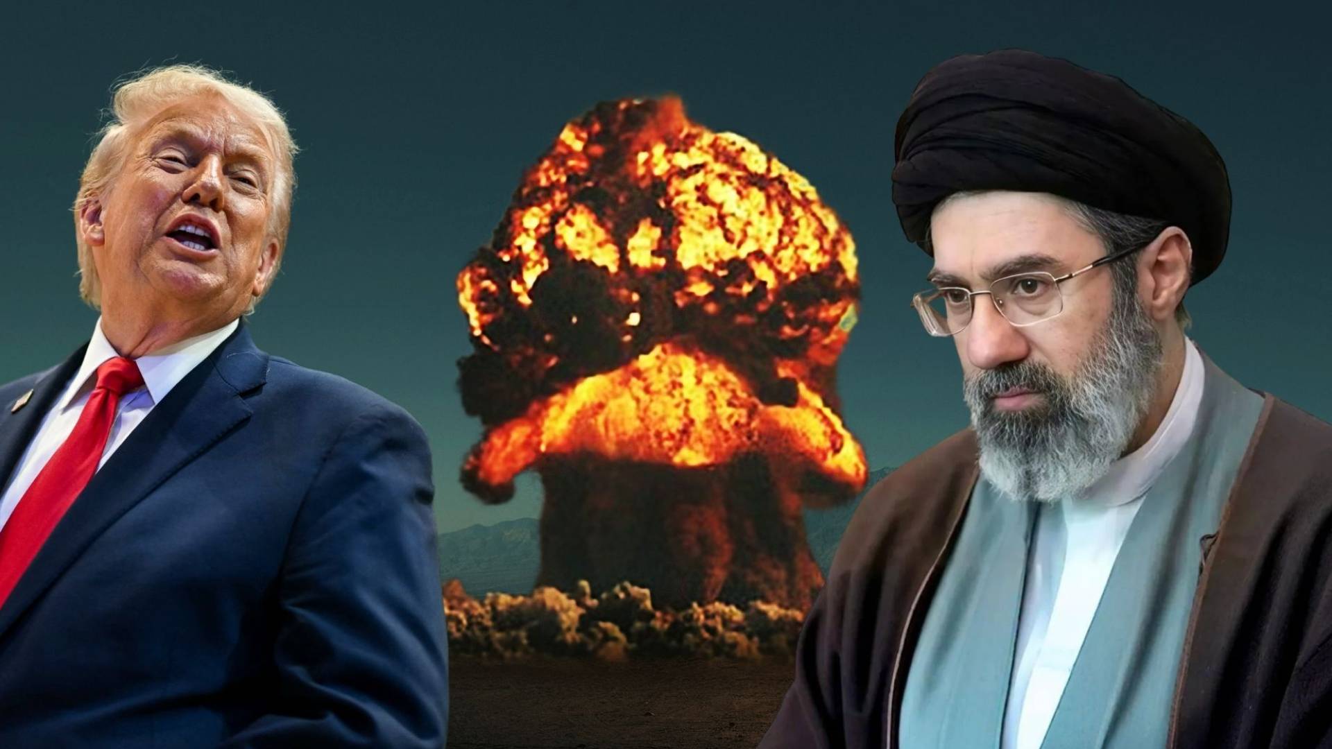 الرئيس الأمريكي دونالد ترمب والمرشد الإيراني مجتبى خامنئي