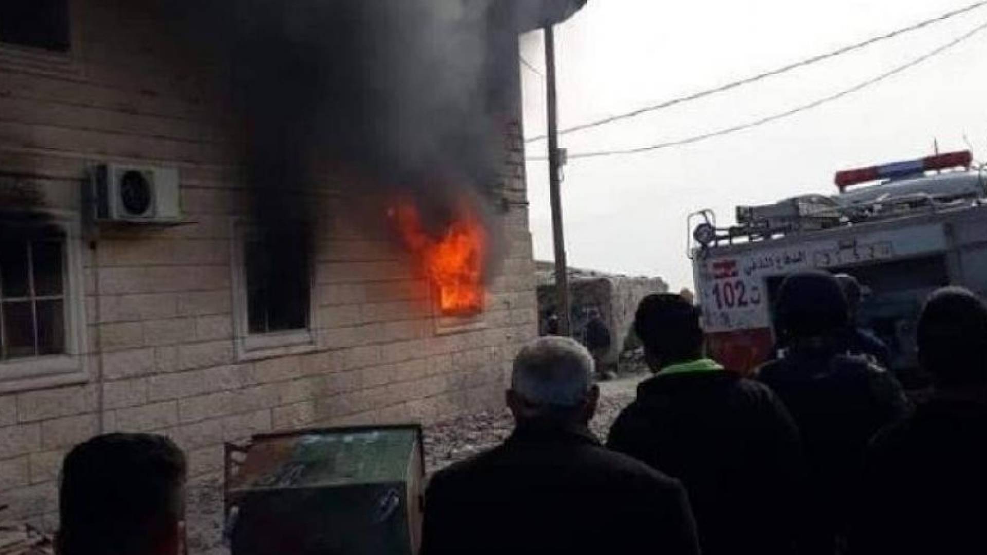 مكان الحريق في الخليل - المشاجرة