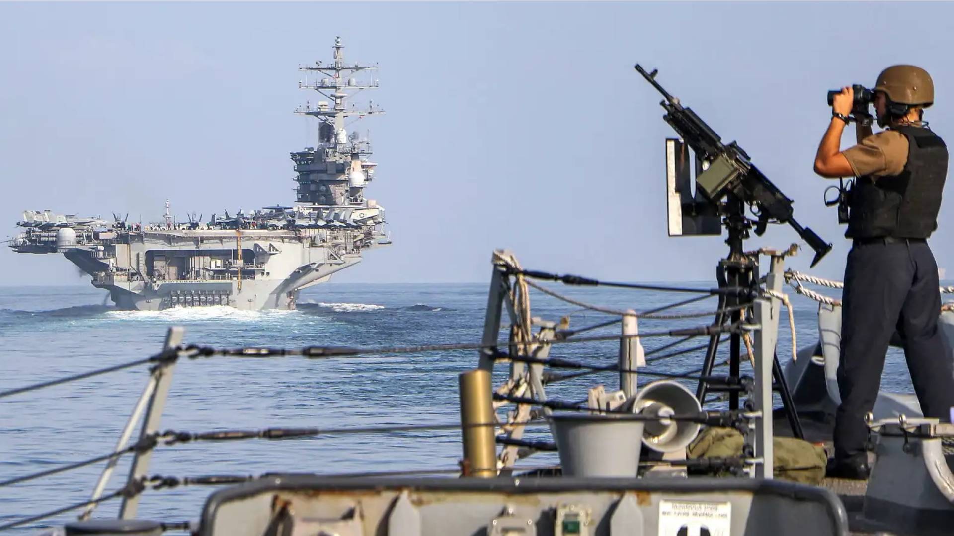 سفن أمريكية في مضيق هرمز