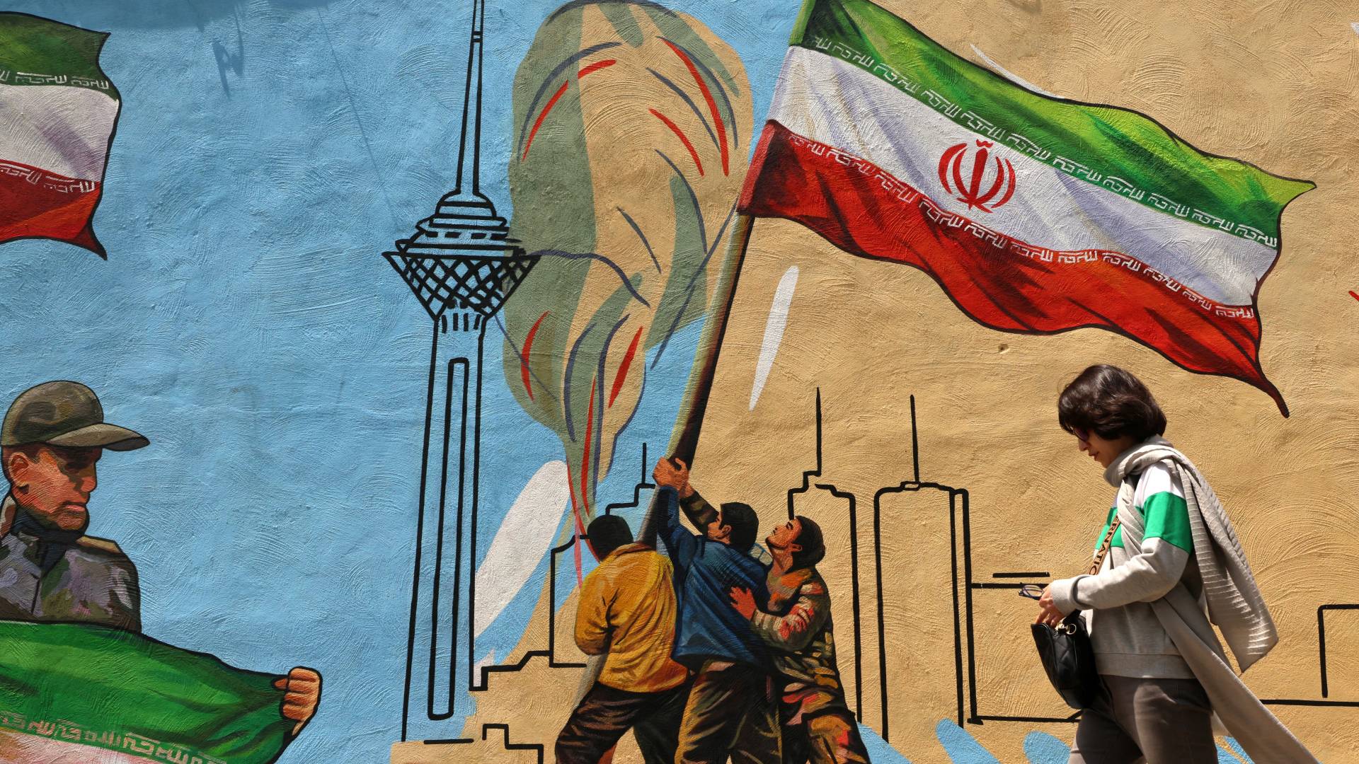 رسمة جدارية في إيران