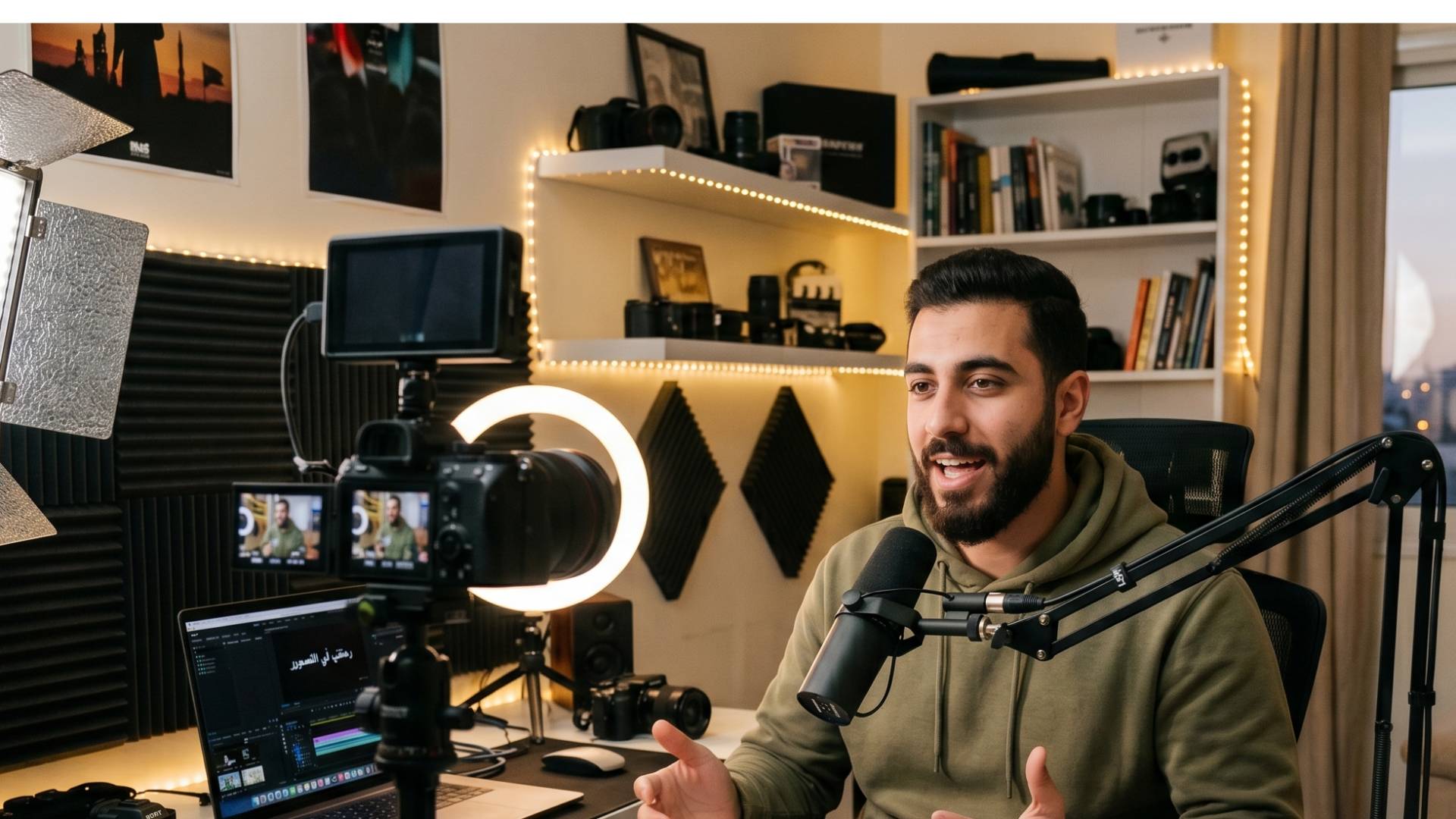 صورة مستخدمة بالذكاء الاصطناعي لصانع محتوى