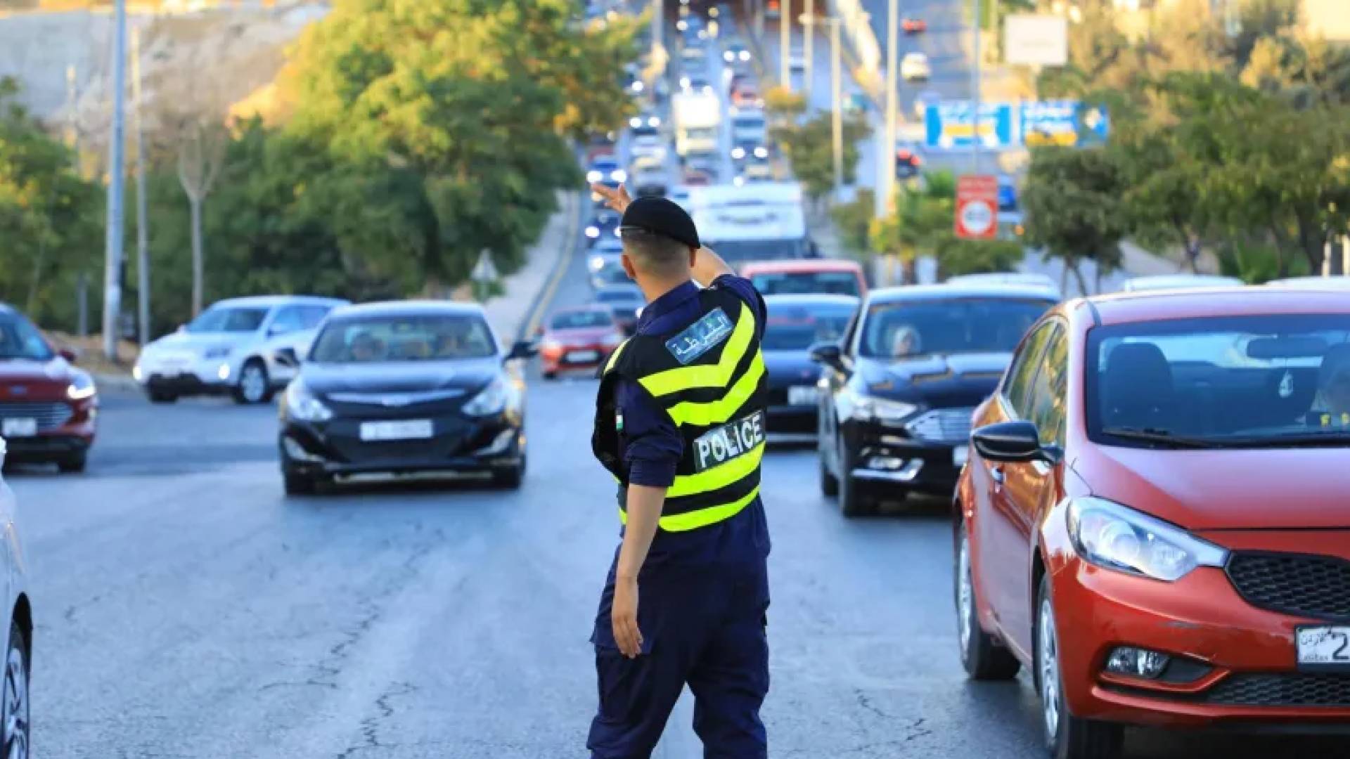 شرطي سير في العاصمة عمان